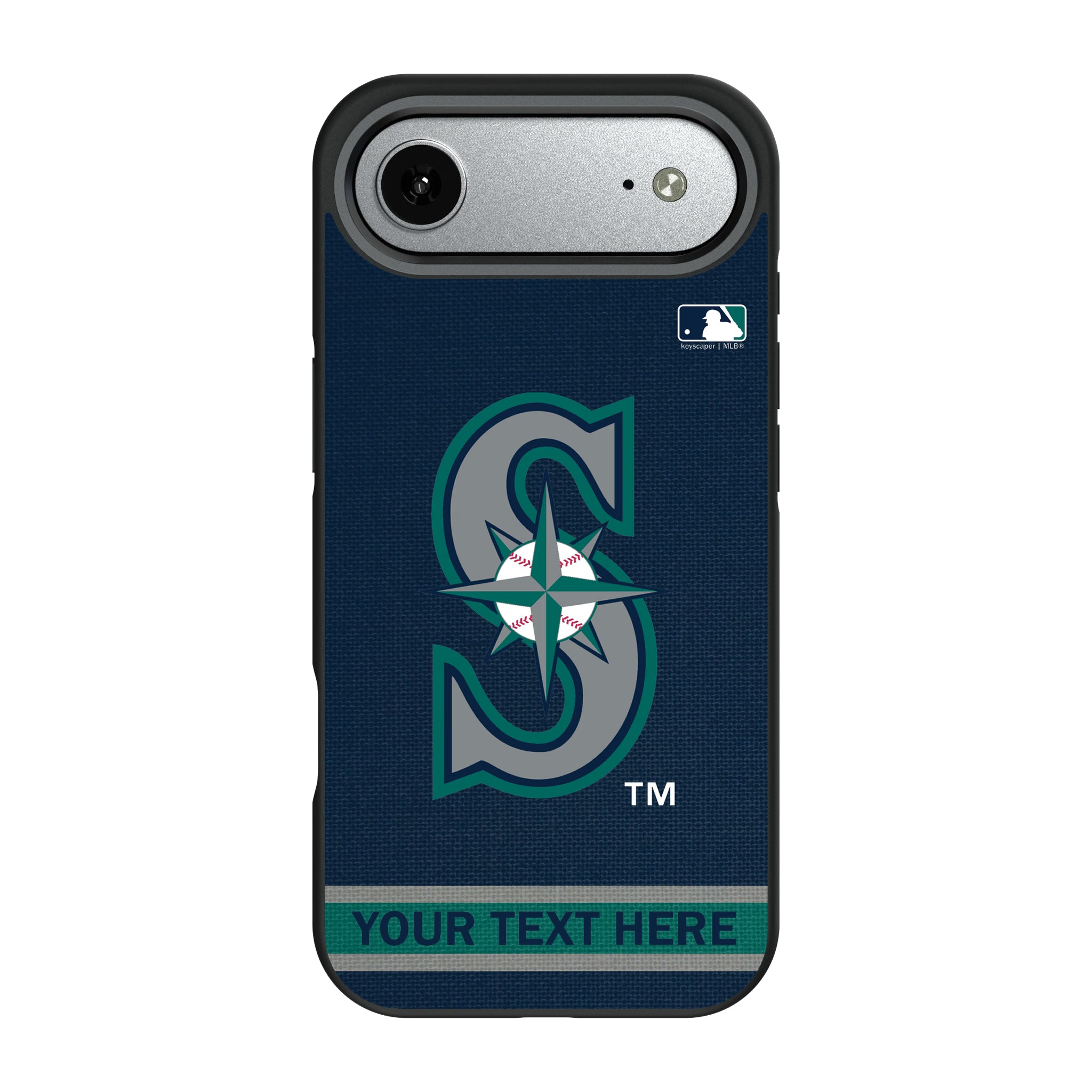 Seattle Mariners Personalized Stripe iPhone Bump Phone Case for Apple iPhone#Device_iPhone Air