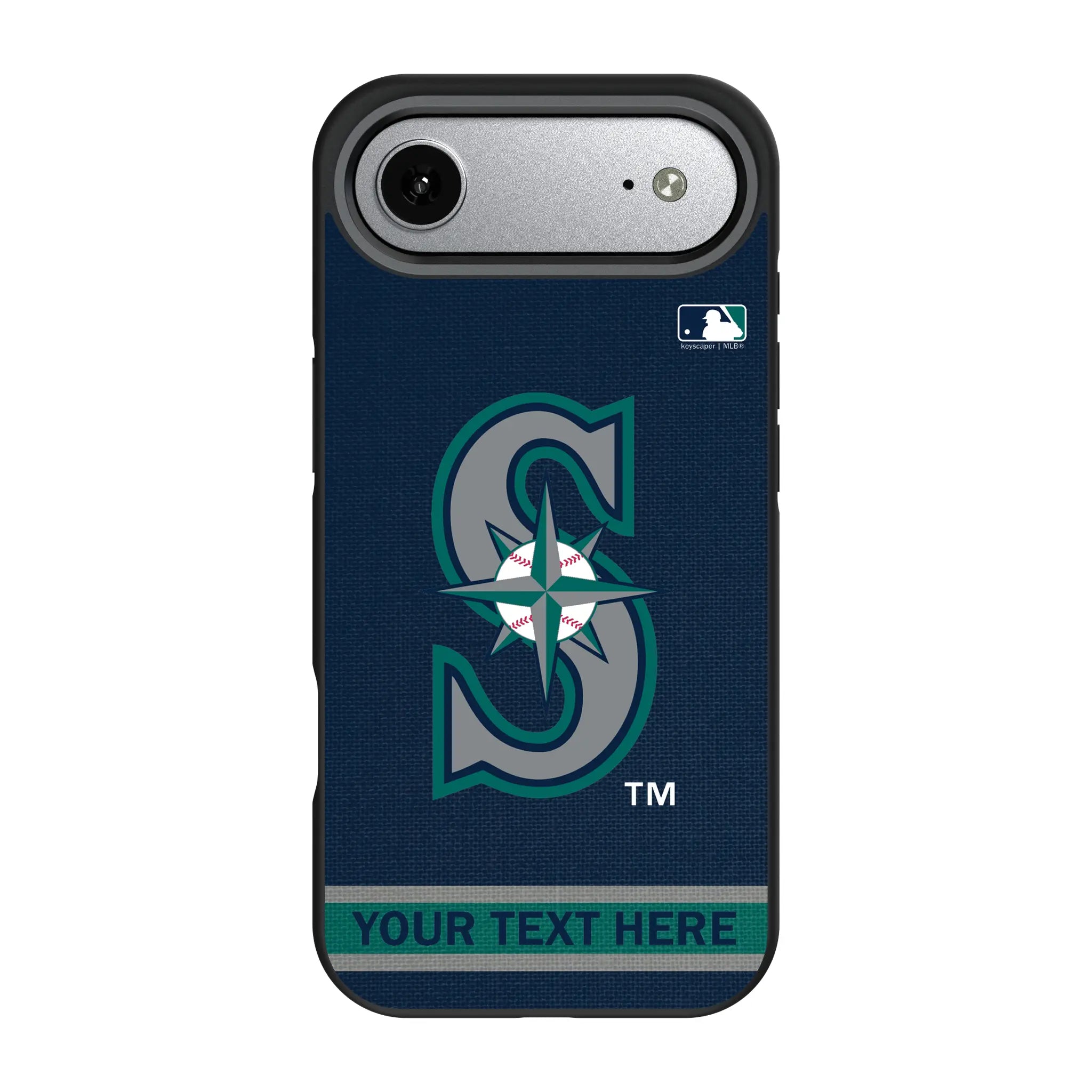 Seattle Mariners Personalized Stripe iPhone Bump Phone Case for Apple iPhone#Device_iPhone Air
