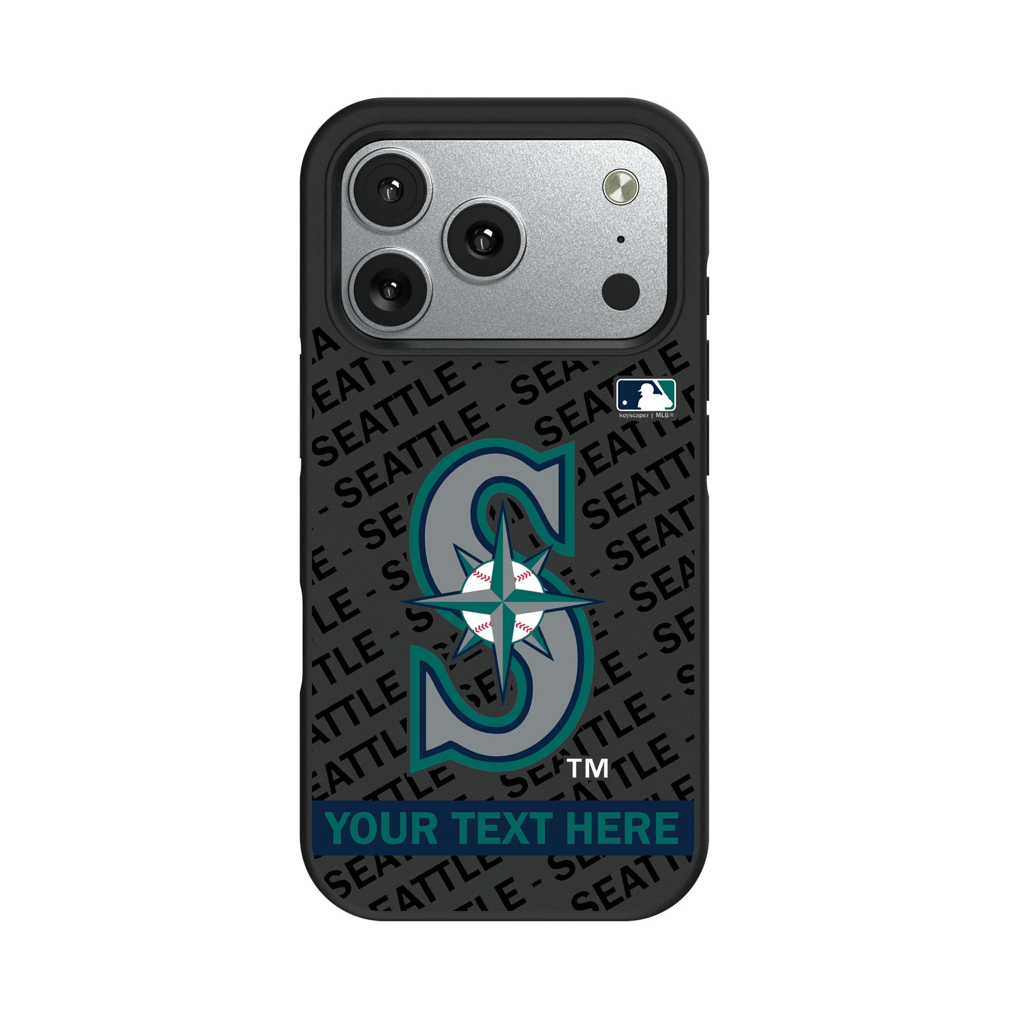 Seattle Mariners Personalized Tilt iPhone Bump Phone Case for Apple iPhone#Device_iPhone 17 Pro