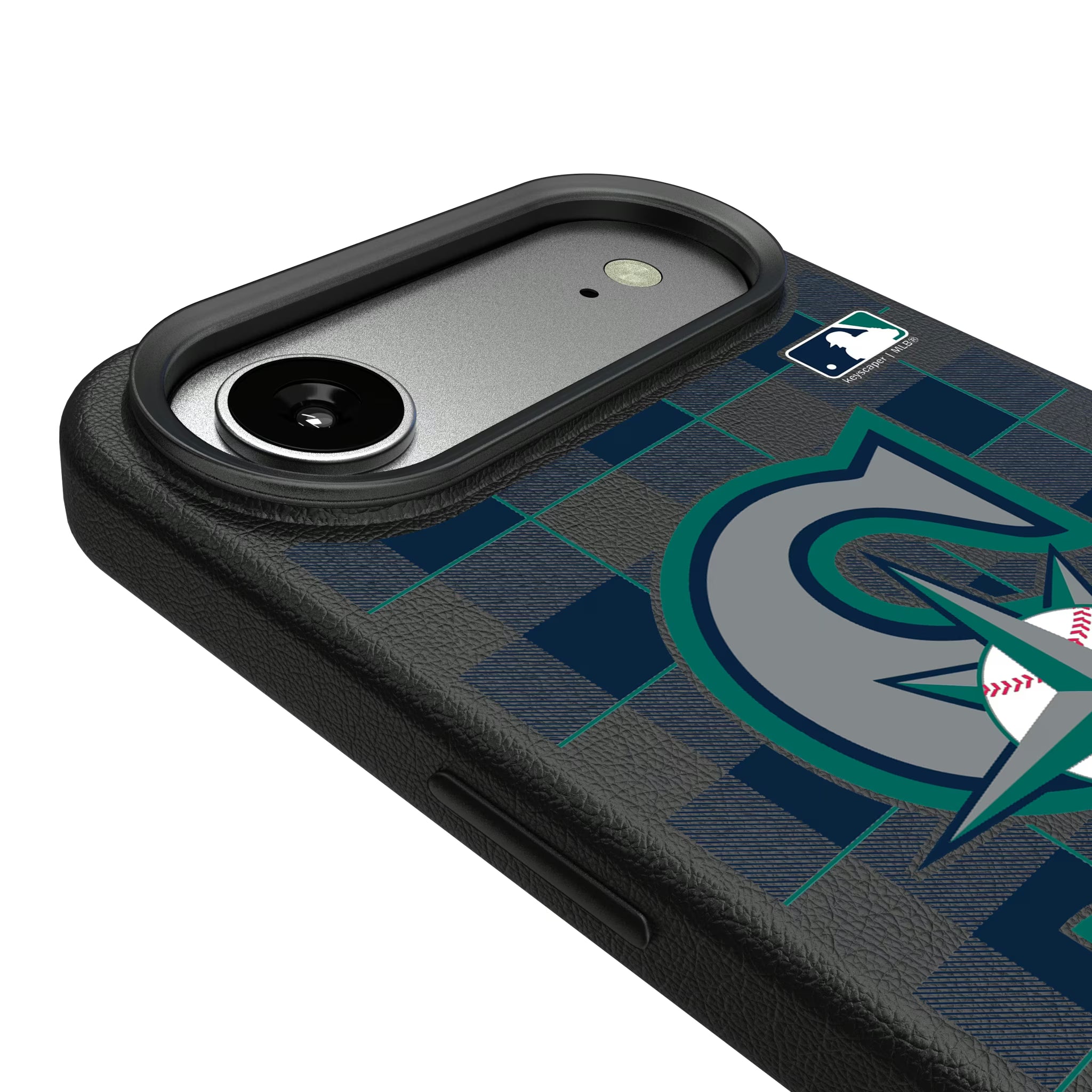 Seattle Mariners Plaid iPhone MagSafe Compatible Phone Case for Apple iPhone - Detail#Device_iPhone Air