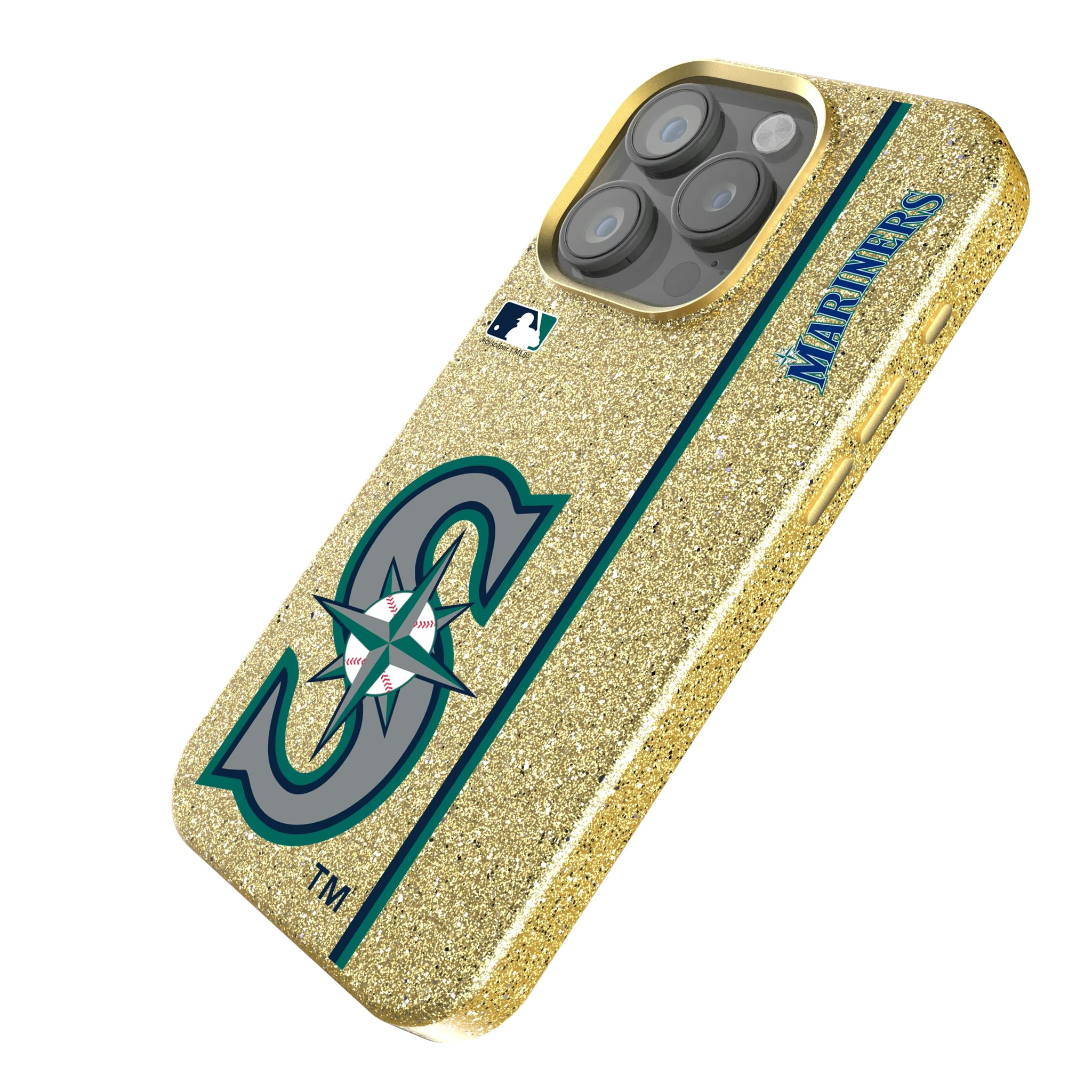 Seattle Mariners Sidebar iPhone Bling Phone Case for Apple iPhone - Isometric View