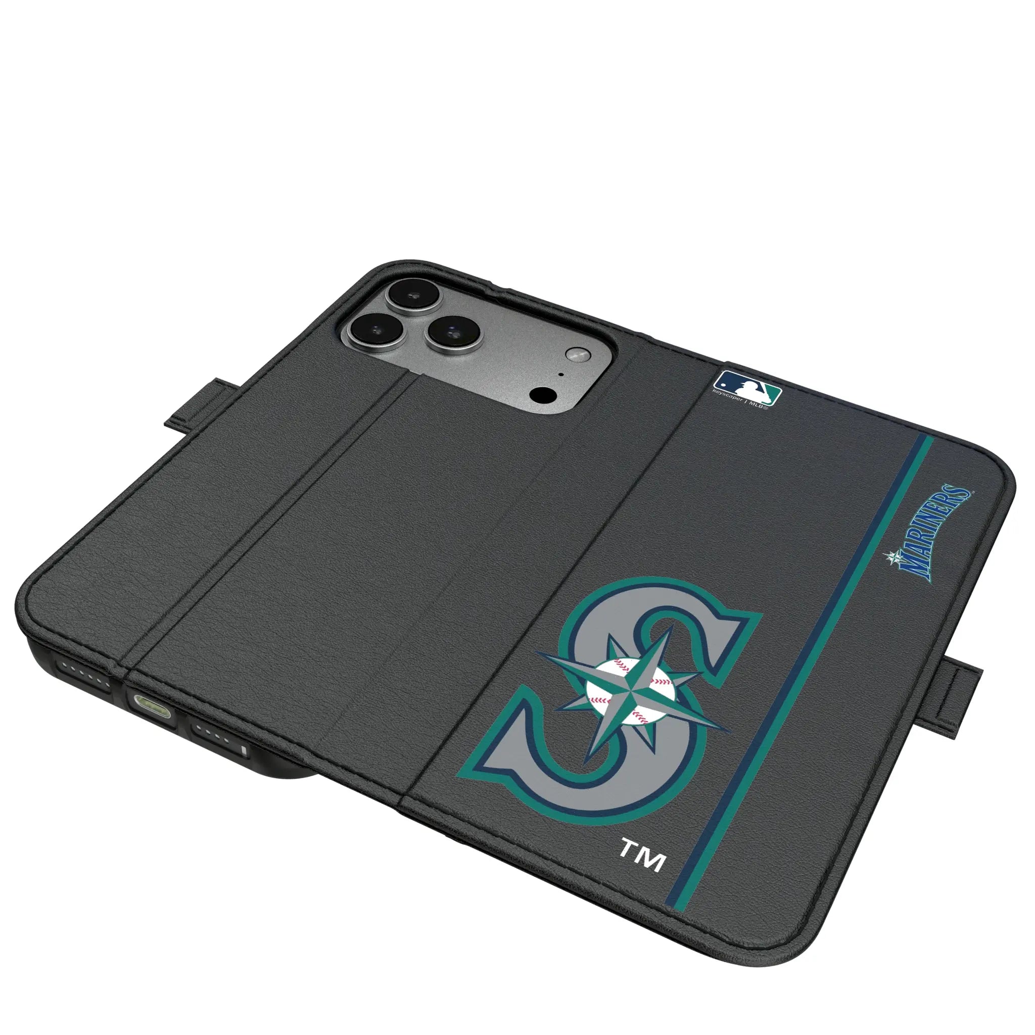 Seattle Mariners Sidebar iPhone Folio Phone Case for Apple iPhone#Device_iPhone 17 Pro Max