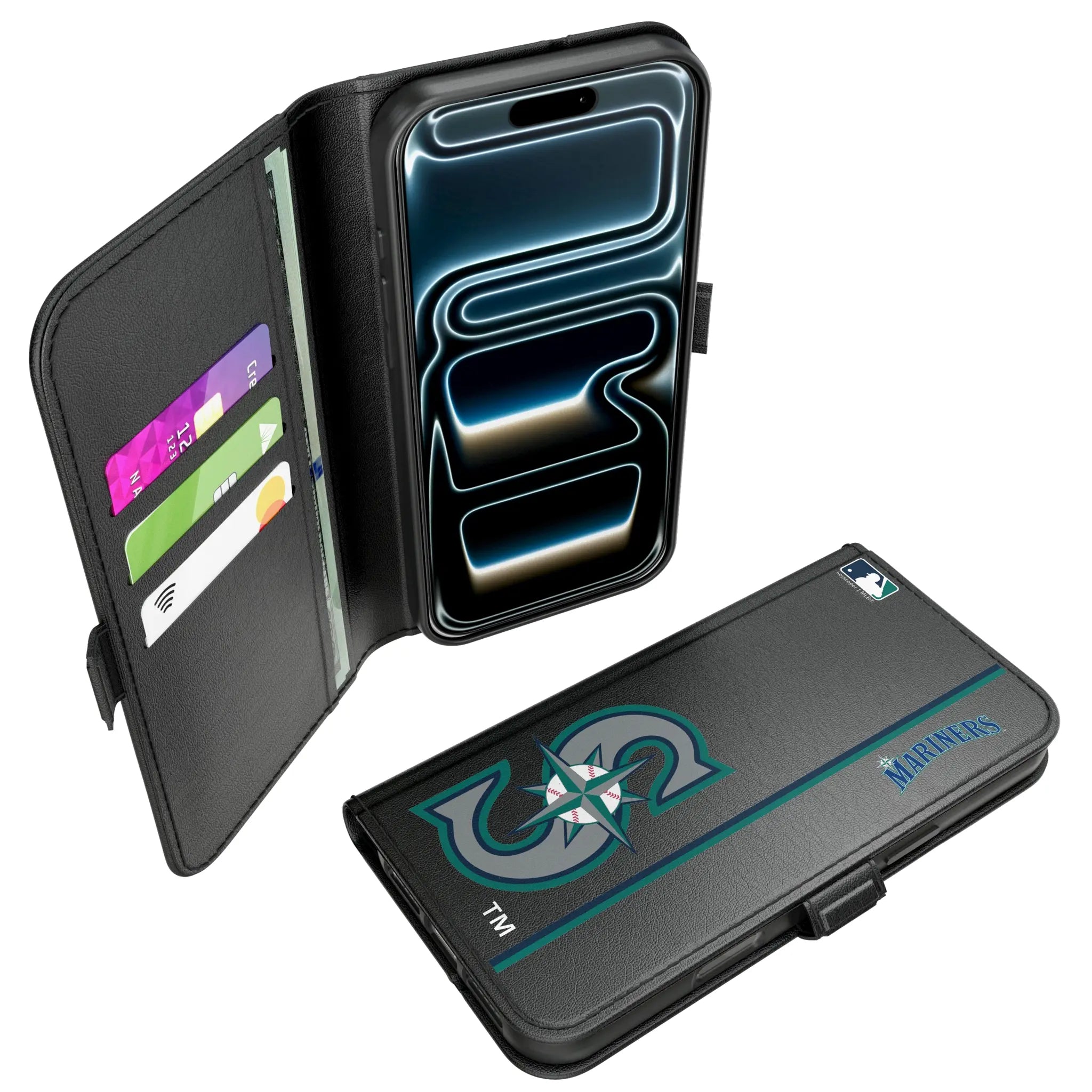 Seattle Mariners Sidebar iPhone Folio Phone Case for Apple iPhone#Device_iPhone 17 Pro Max