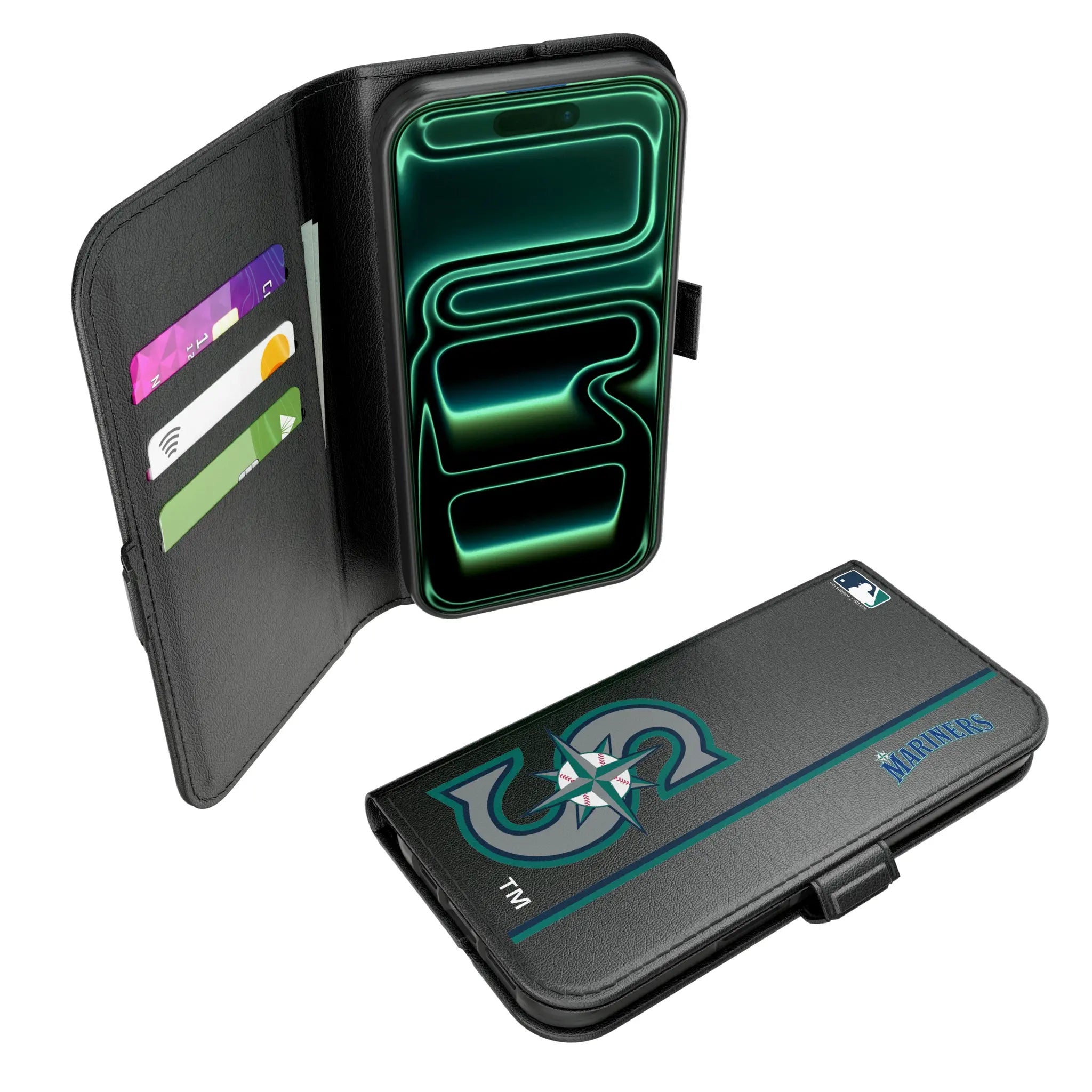 Seattle Mariners Sidebar iPhone Folio Phone Case for Apple iPhone#Device_iPhone 17