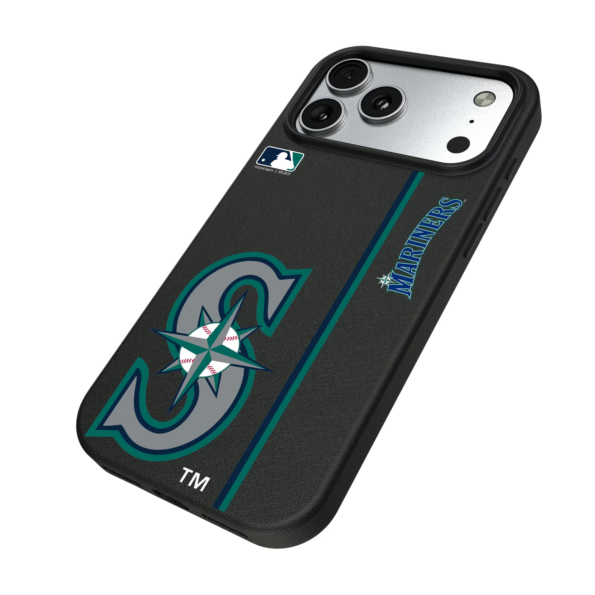 Seattle Mariners Sidebar iPhone MagSafe Compatible Phone Case for Apple iPhone - Isometric View#Device_iPhone 17 Pro Max