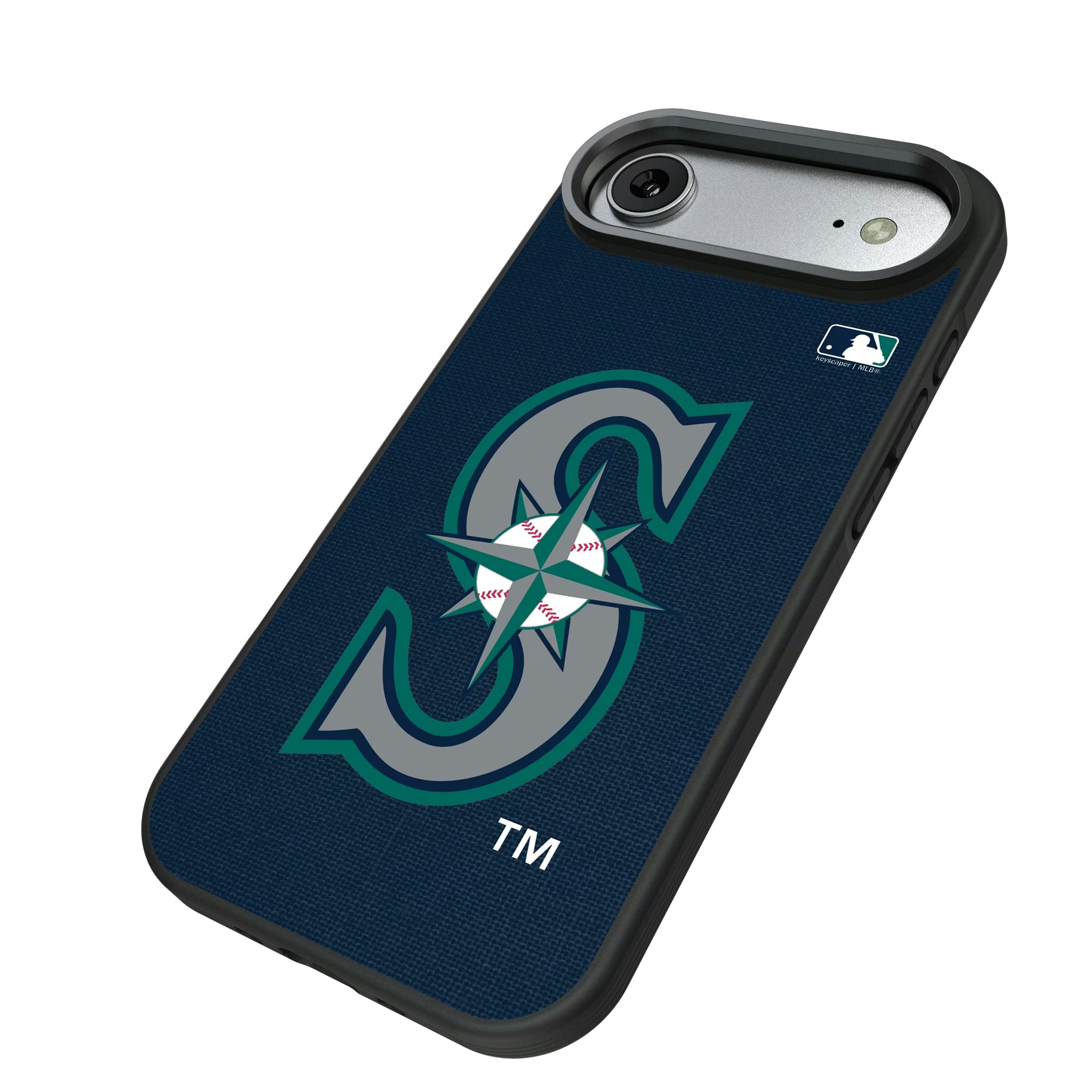 Seattle Mariners Solid iPhone Bump Phone Case for Apple iPhone - Isometric View#Device_iPhone Air