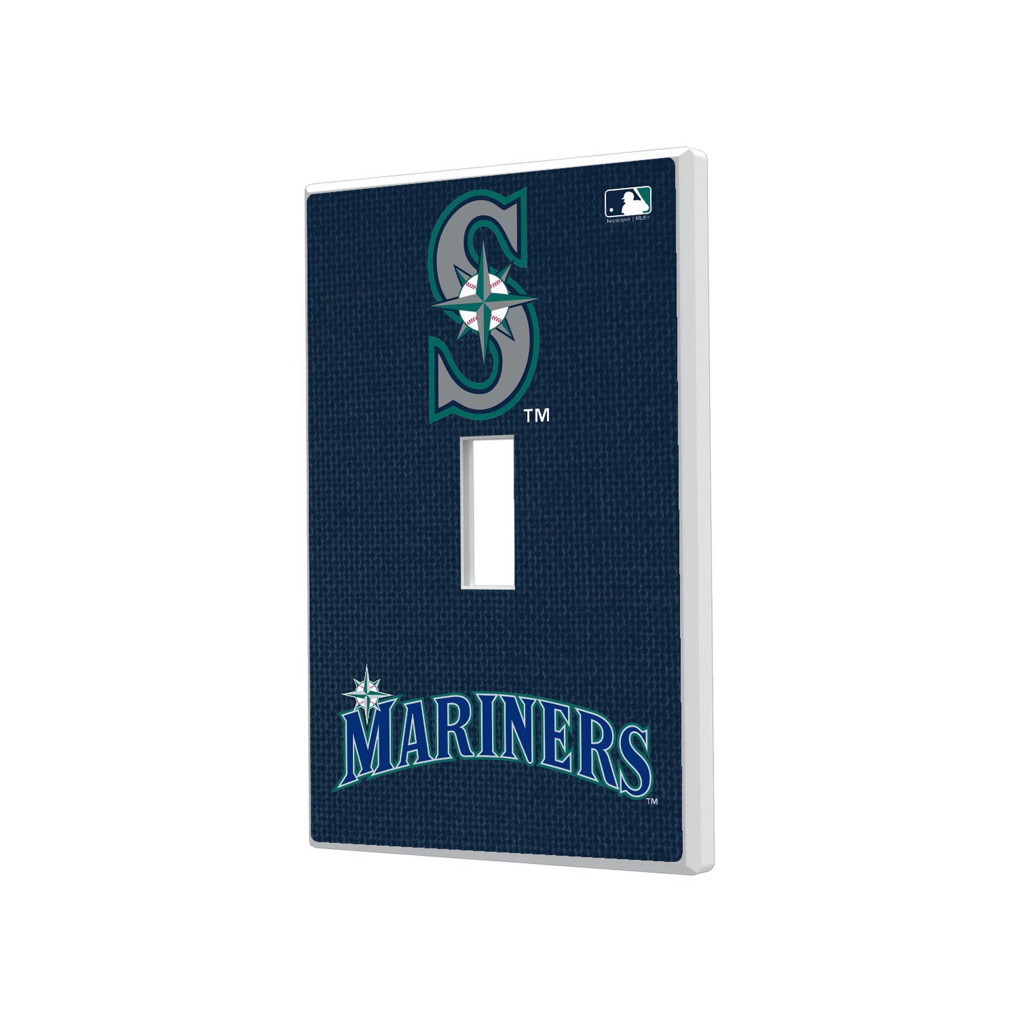 Seattle Mariners Solid Hidden-Screw Light Switch Plate#Style_Single Toggle