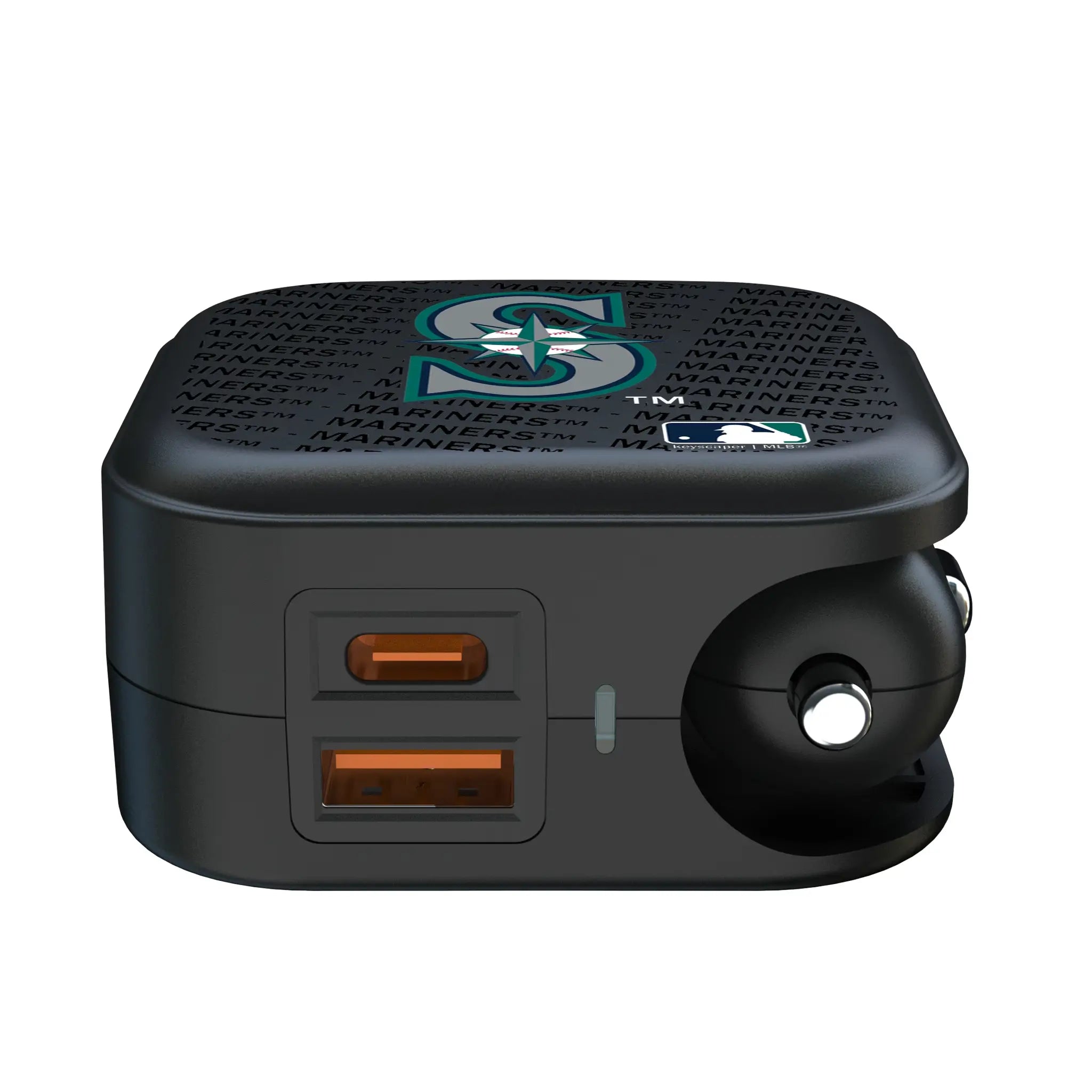Seattle Mariners Text Backdrop 2 in 1 USB A/C Charger