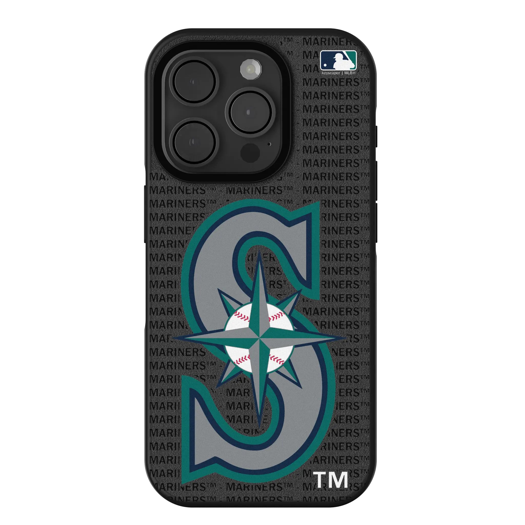 Seattle Mariners Text Backdrop iPhone Bump Phone Case for Apple iPhone