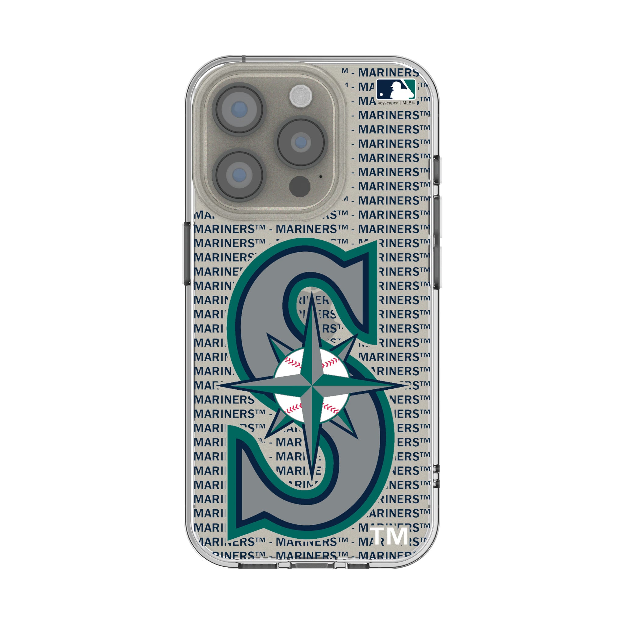 Seattle Mariners Text Backdrop iPhone Clear Phone Case for Apple iPhone
