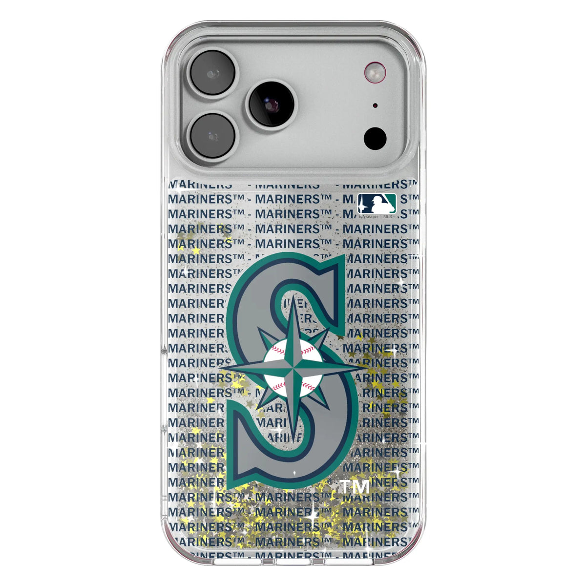 Seattle Mariners Text Backdrop Glitter Phone Case for Apple iPhone