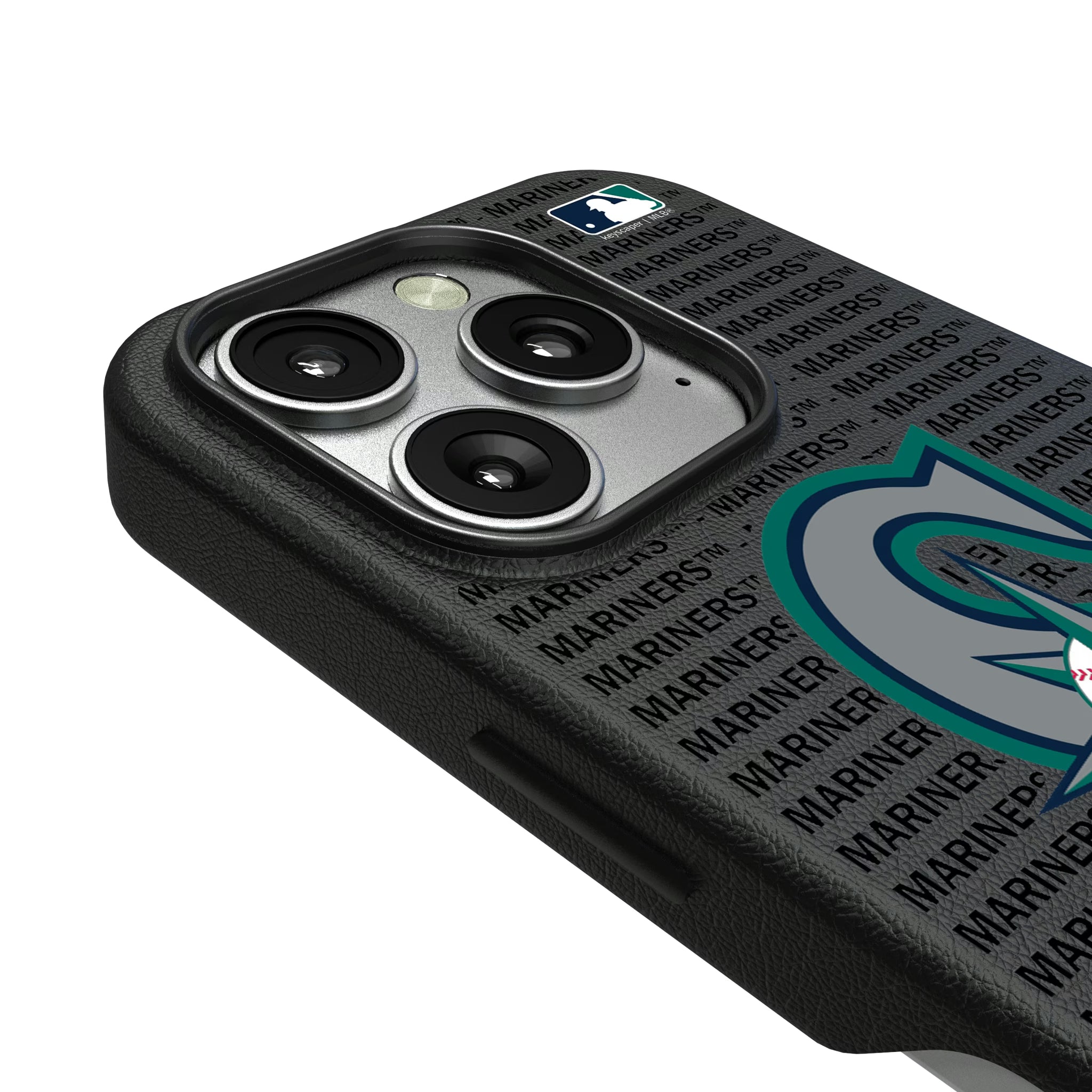 Seattle Mariners Text Backdrop iPhone MagSafe Compatible Phone Case for Apple iPhone - Detail