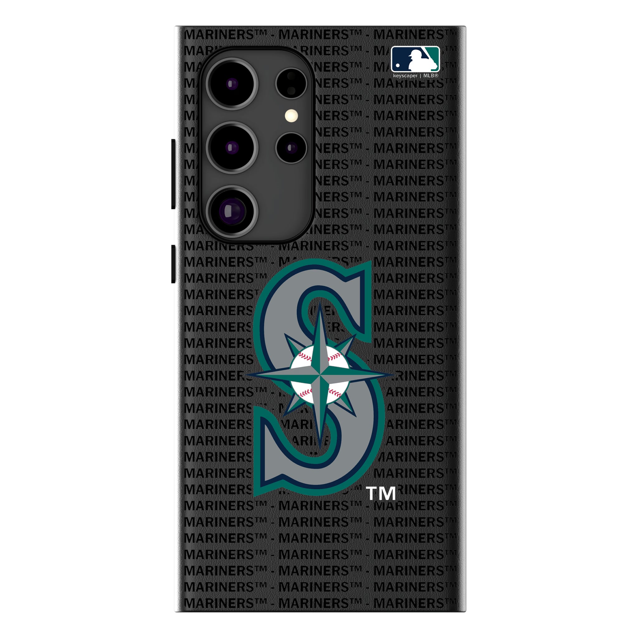 Seattle Mariners Text Backdrop Galaxy MagSafe Compatible Phone Case for Samsung Galaxy