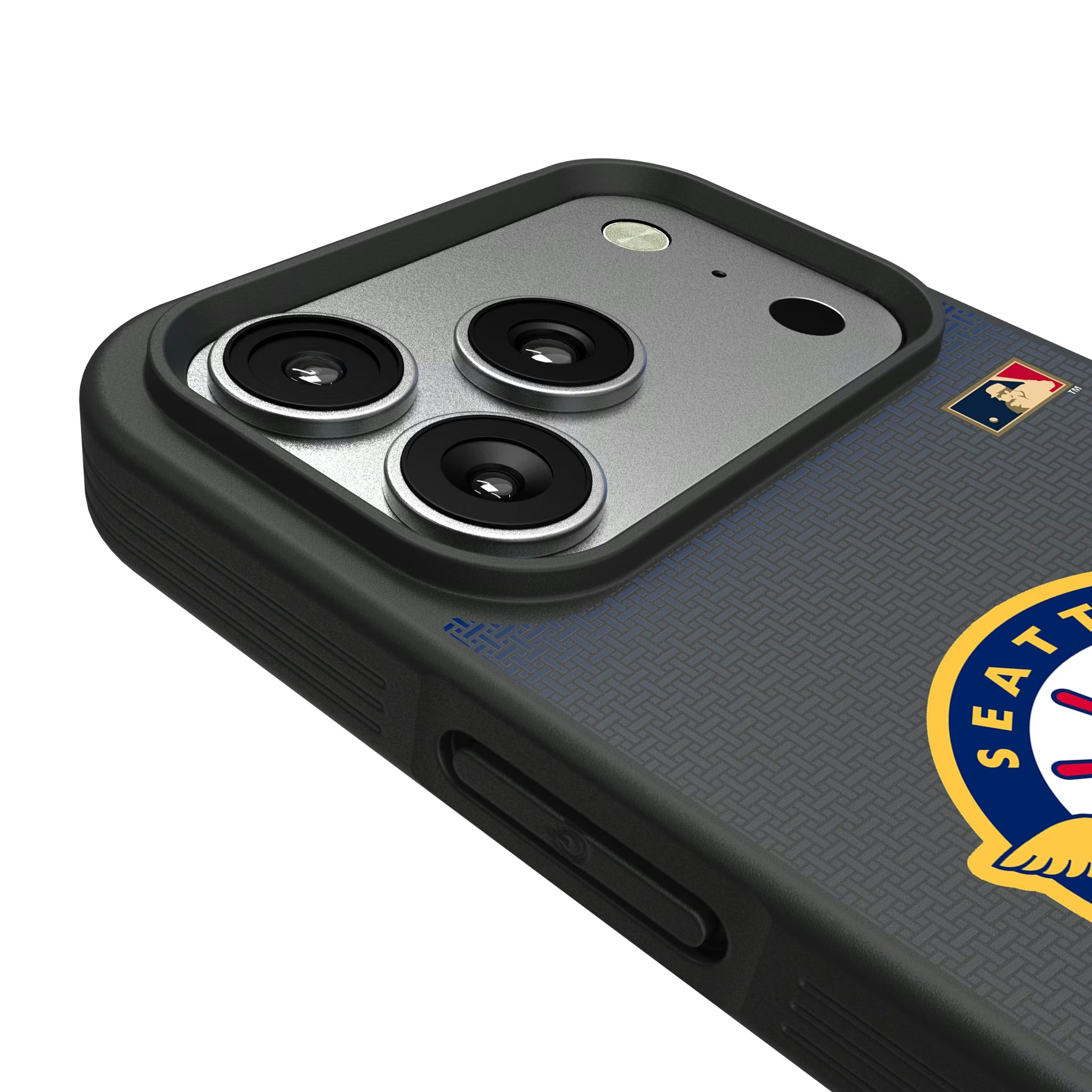Seattle Pilots 1969 - Cooperstown Collection Linen iPhone Bump Phone Case for Apple iPhone - Detail#Device_iPhone 17 Pro