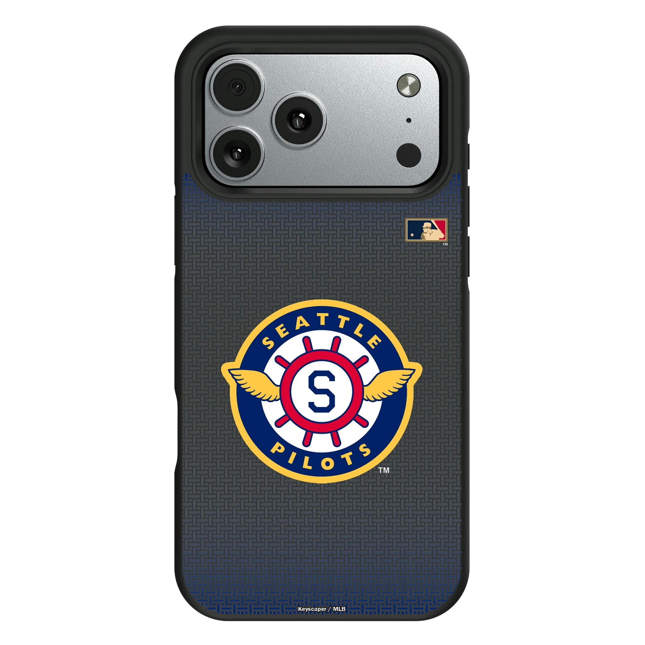 Seattle Pilots 1969 - Cooperstown Collection Linen iPhone Bump Phone Case for Apple iPhone#Device_iPhone 17 Pro Max