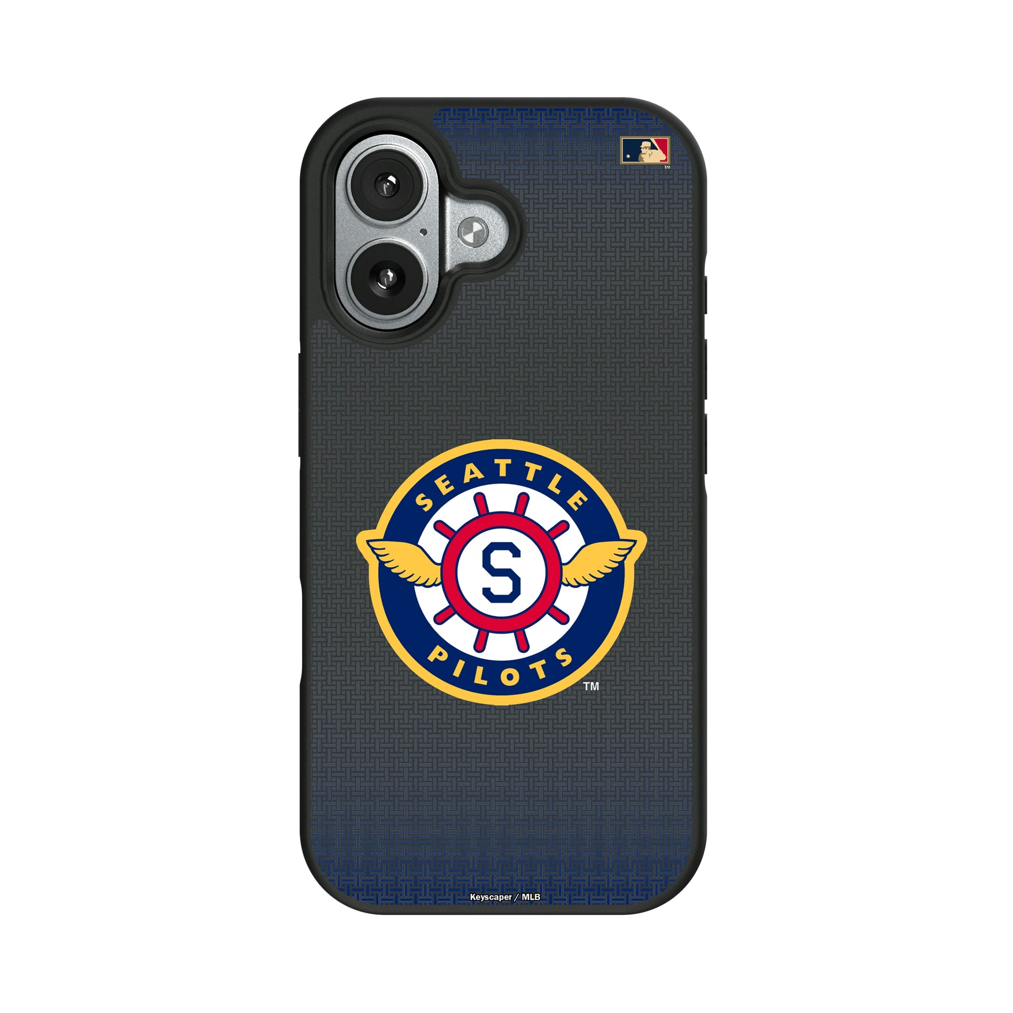 Seattle Pilots 1969 - Cooperstown Collection Linen iPhone Bump Phone Case for Apple iPhone#Device_iPhone 17