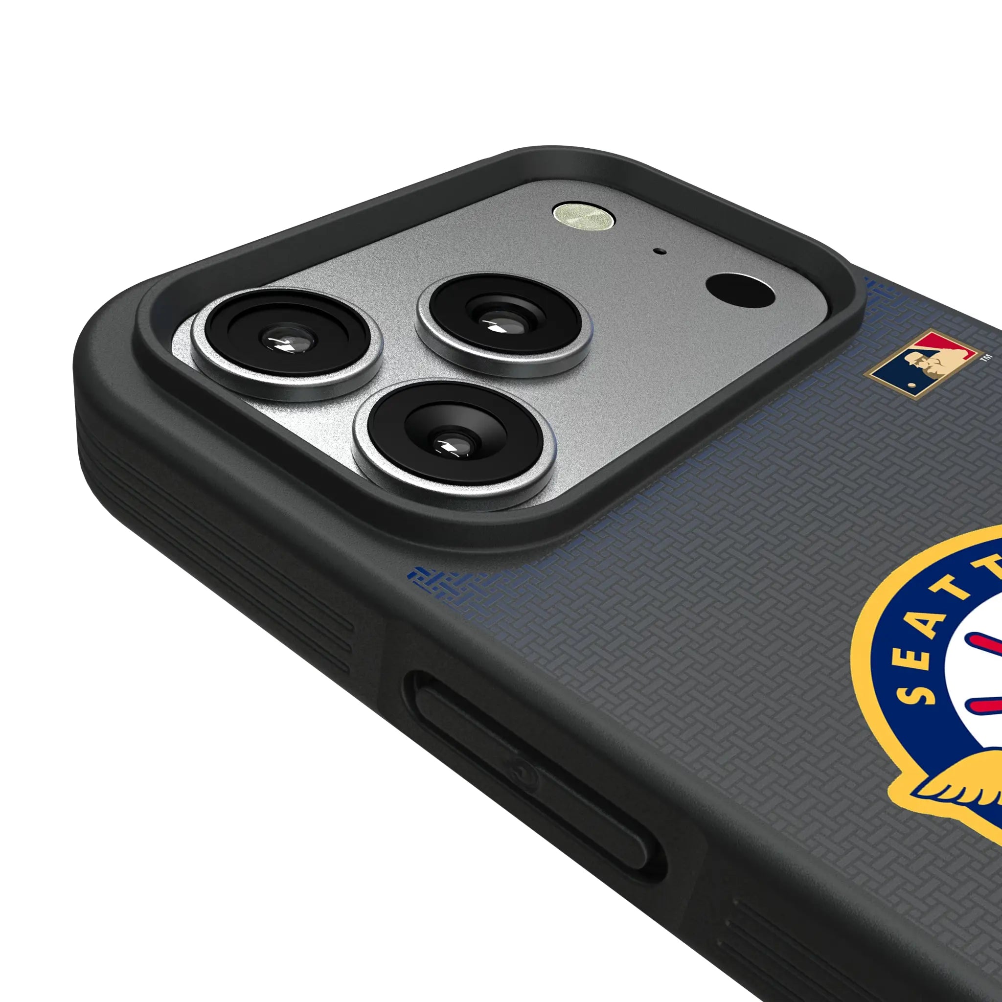 Seattle Pilots 1969 - Cooperstown Collection Linen iPhone Bump Phone Case for Apple iPhone - Detail#Device_iPhone 17 Pro