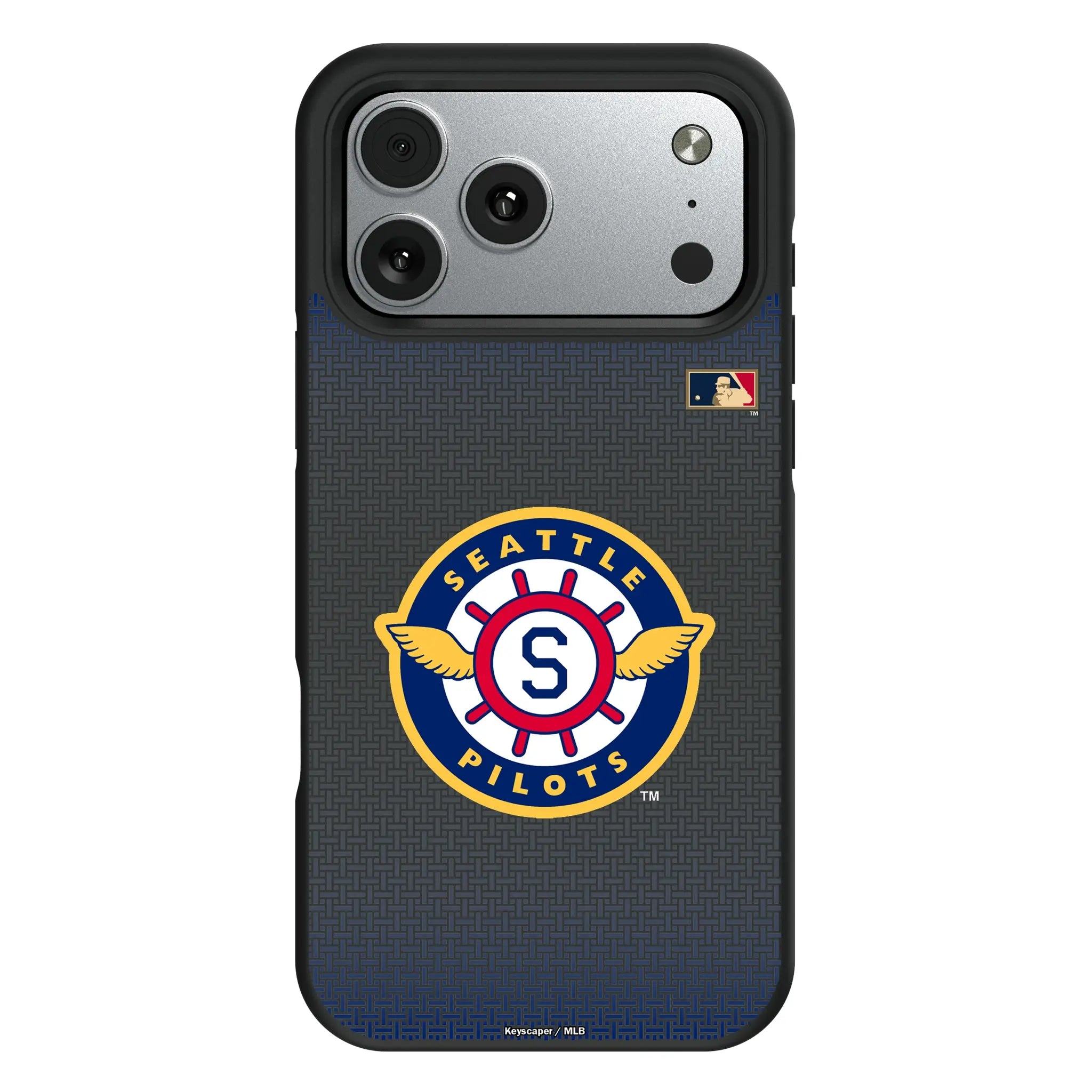 Seattle Pilots 1969 - Cooperstown Collection Linen iPhone Bump Phone Case for Apple iPhone#Device_iPhone 17 Pro Max
