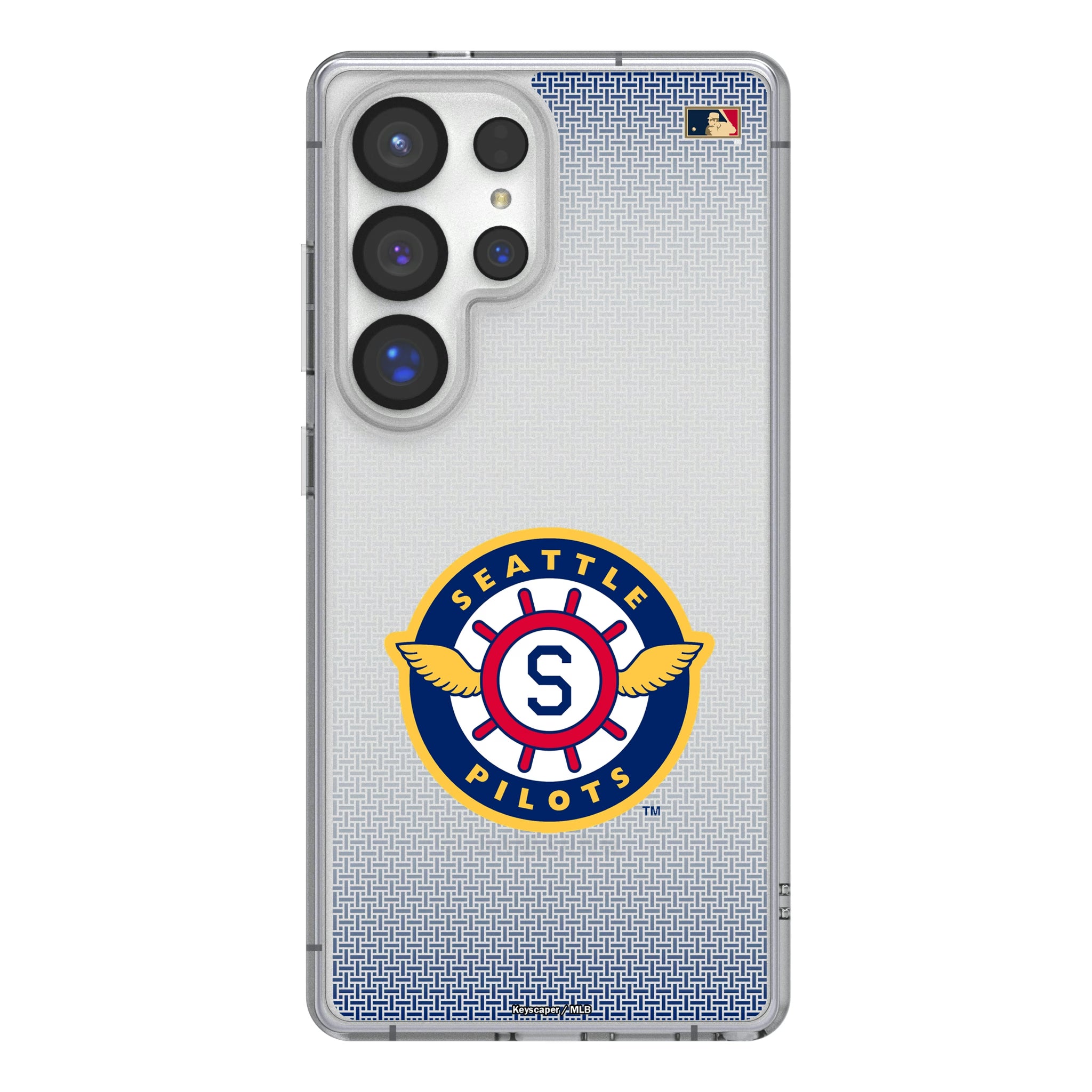 Seattle Pilots 1969 - Cooperstown Collection Linen Galaxy Clear Phone Case for Samsung Galaxy