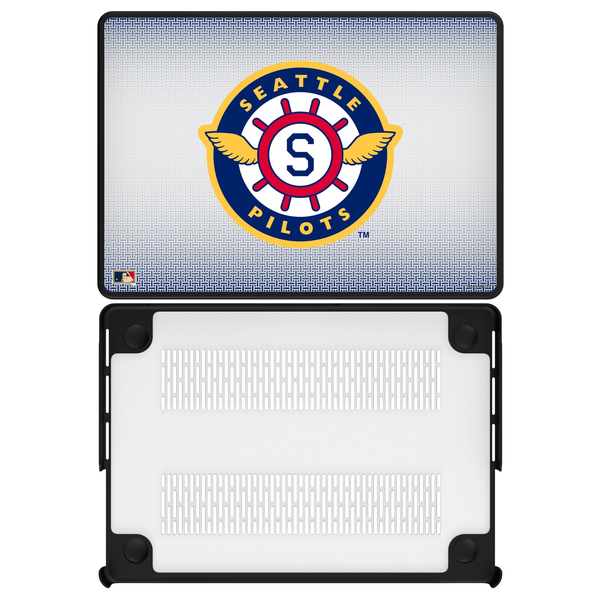Seattle Pilots 1969 - Cooperstown Collection Linen MacBook Laptop Case for Apple MacBook#Device_MacBook Pro (14-inch, 2021) / MacBook Pro (14-inch, 2023) / MacBook Pro (14-inch, 2024)