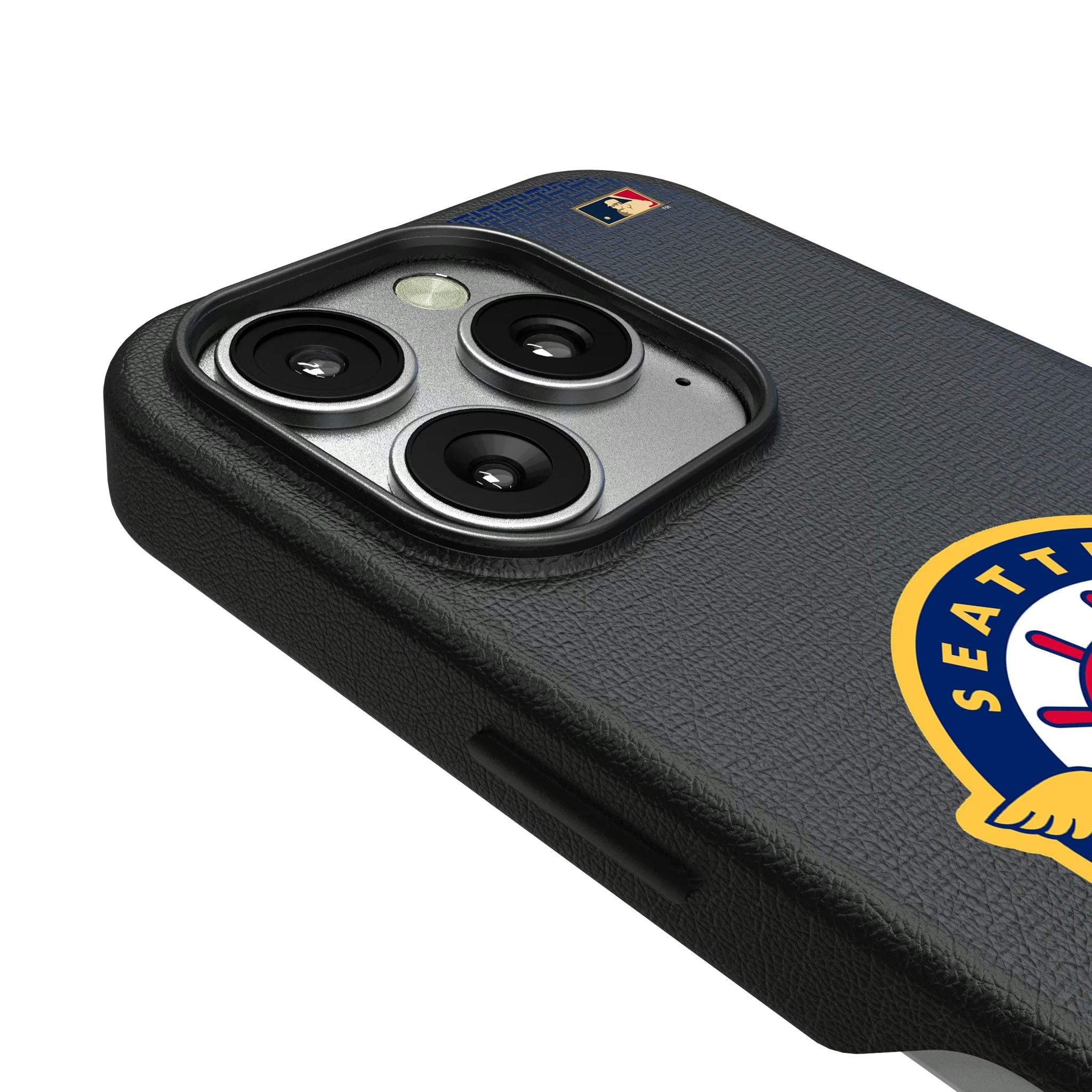 Seattle Pilots 1969 - Cooperstown Collection Linen iPhone MagSafe Compatible Phone Case for Apple iPhone - Detail