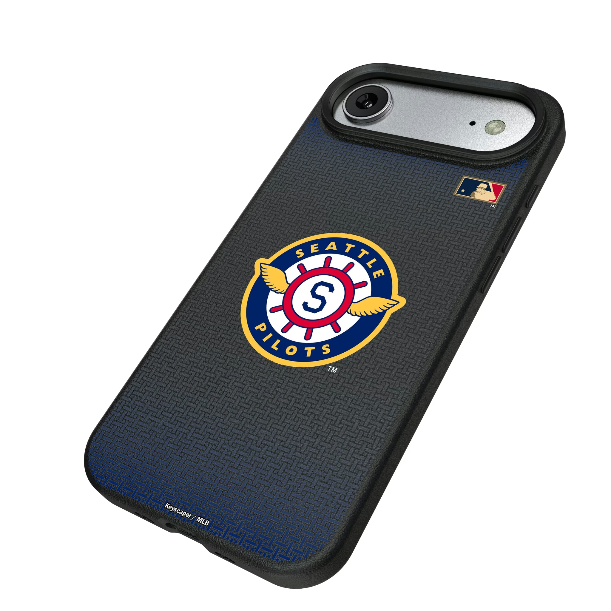Seattle Pilots 1969 - Cooperstown Collection Linen iPhone MagSafe Compatible Phone Case for Apple iPhone - Isometric View#Device_iPhone Air