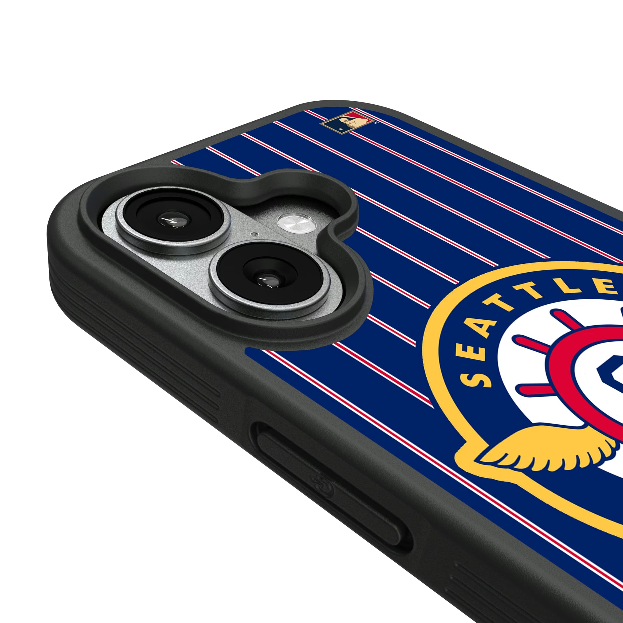 Seattle Pilots 1969 - Cooperstown Collection Pinstripe iPhone Bump Phone Case for Apple iPhone - Detail#Device_iPhone 17