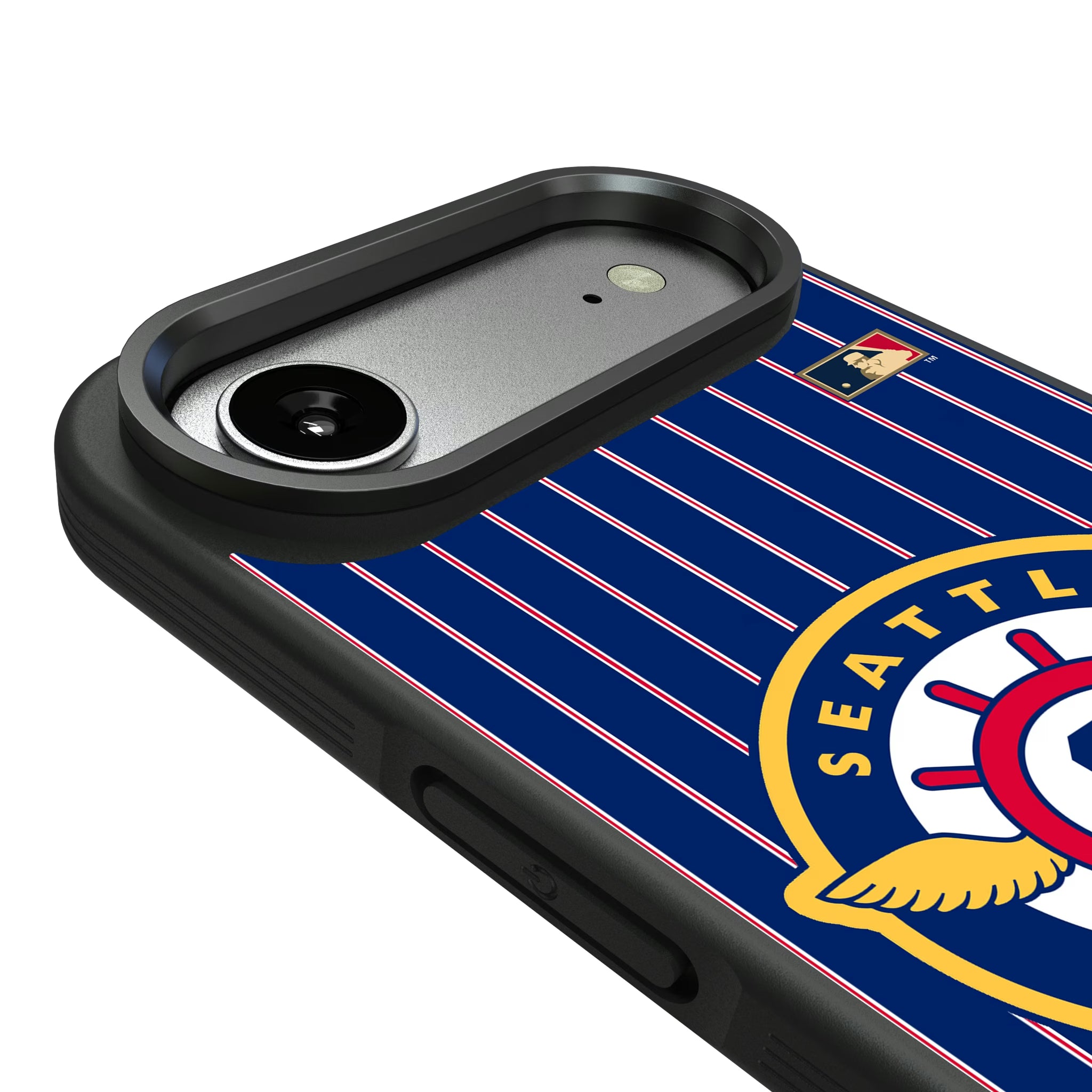 Seattle Pilots 1969 - Cooperstown Collection Pinstripe iPhone Bump Phone Case for Apple iPhone - Detail#Device_iPhone Air