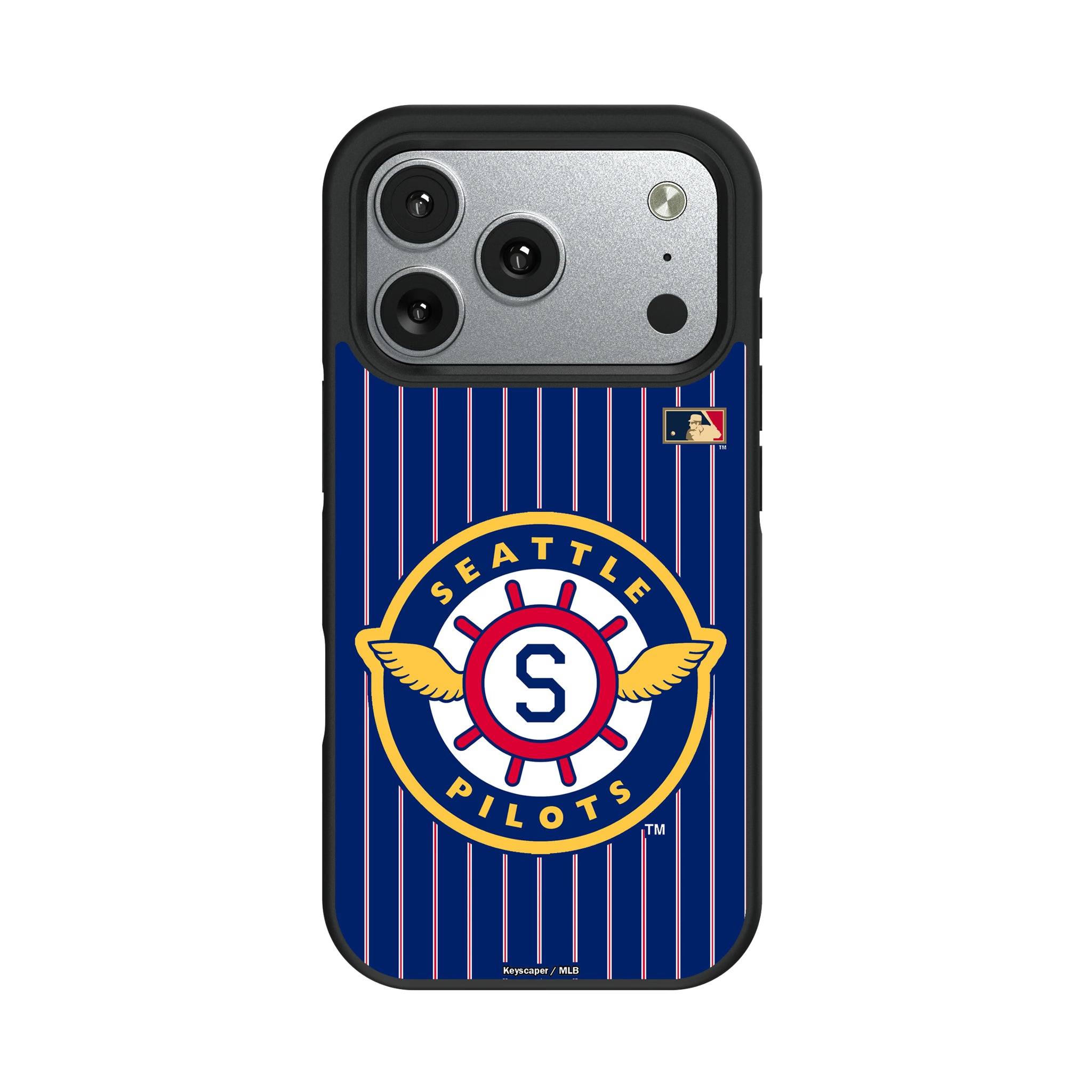 Seattle Pilots 1969 - Cooperstown Collection Pinstripe iPhone Bump Phone Case for Apple iPhone#Device_iPhone 17 Pro