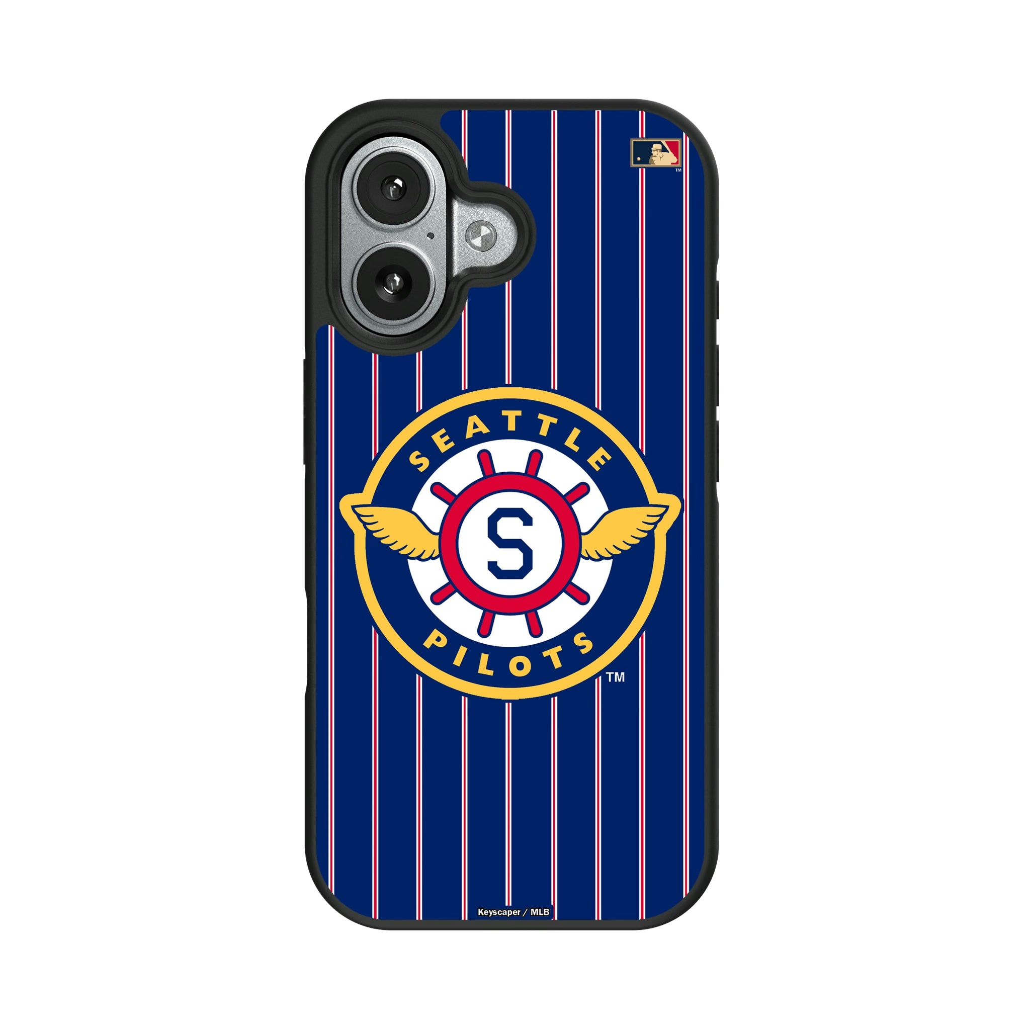 Seattle Pilots 1969 - Cooperstown Collection Pinstripe iPhone Bump Phone Case for Apple iPhone#Device_iPhone 17