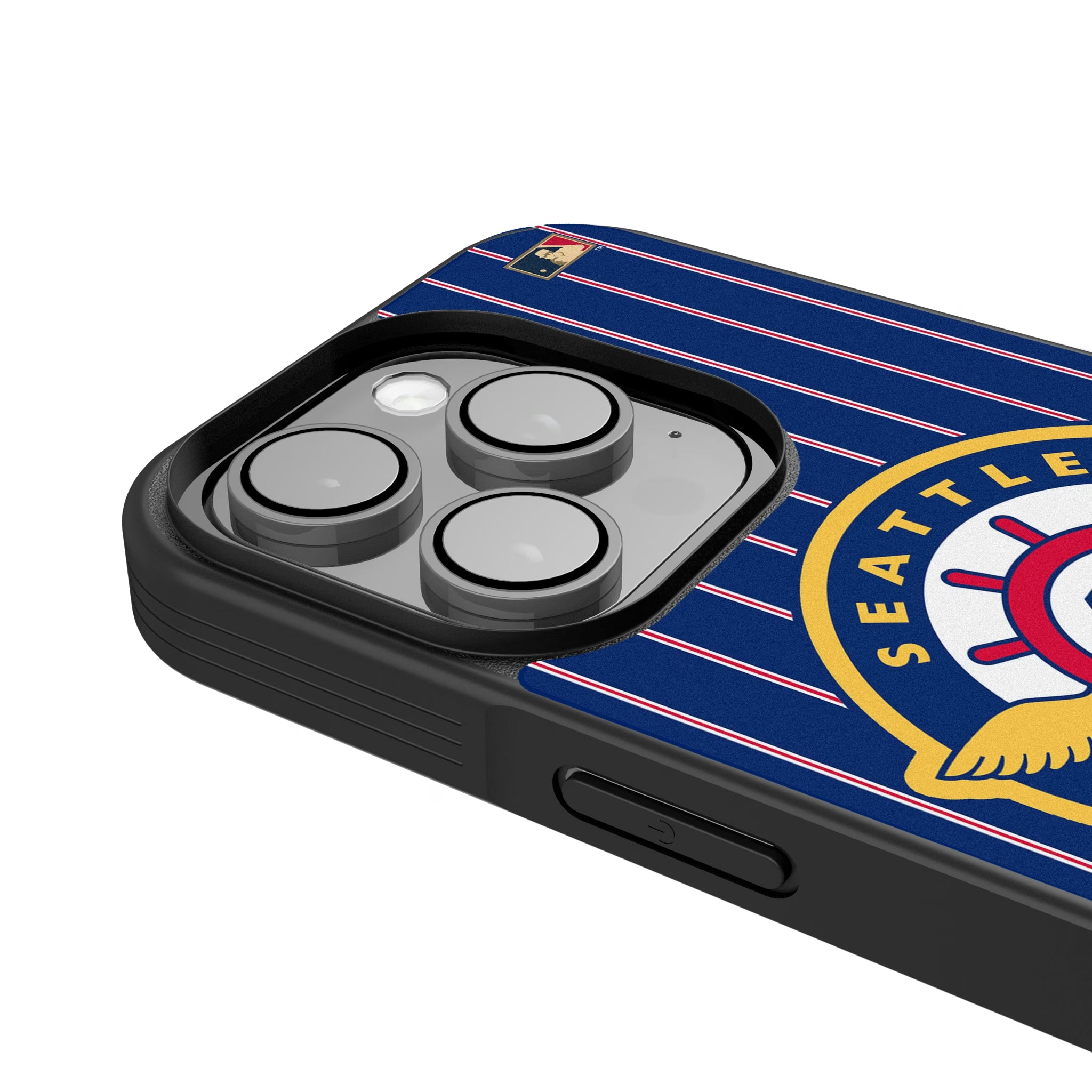 Seattle Pilots 1969 - Cooperstown Collection Pinstripe iPhone Bump Phone Case for Apple iPhone - Detail