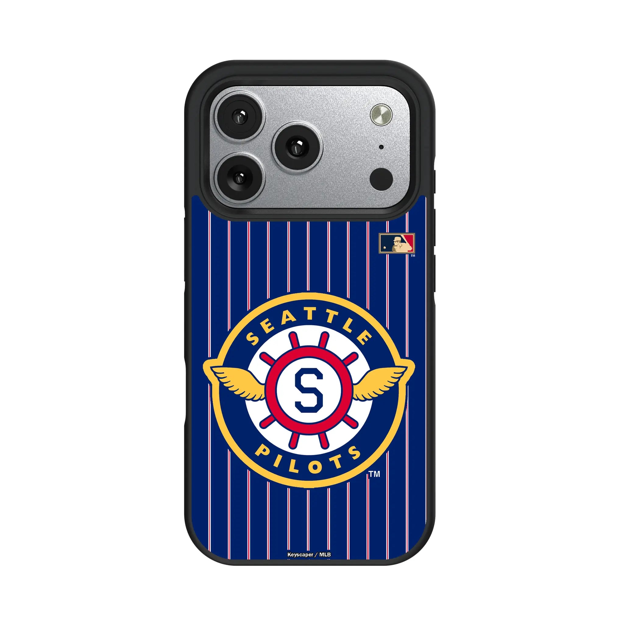 Seattle Pilots 1969 - Cooperstown Collection Pinstripe iPhone Bump Phone Case for Apple iPhone#Device_iPhone 17 Pro