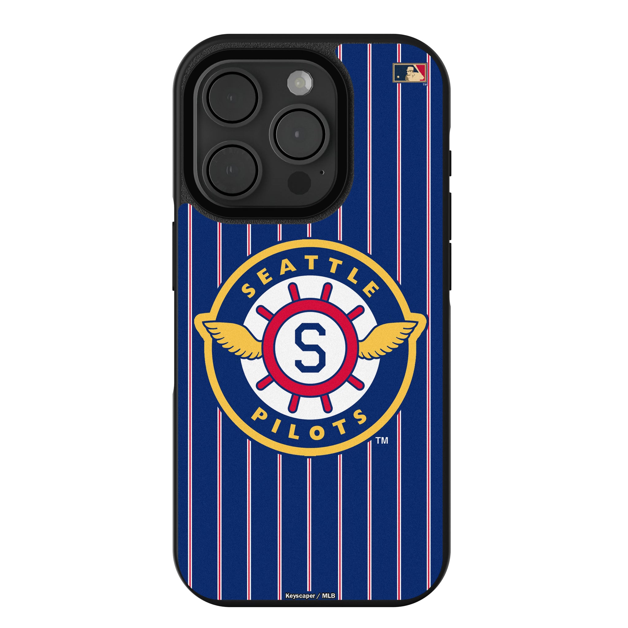Seattle Pilots 1969 - Cooperstown Collection Pinstripe iPhone Bump Phone Case for Apple iPhone