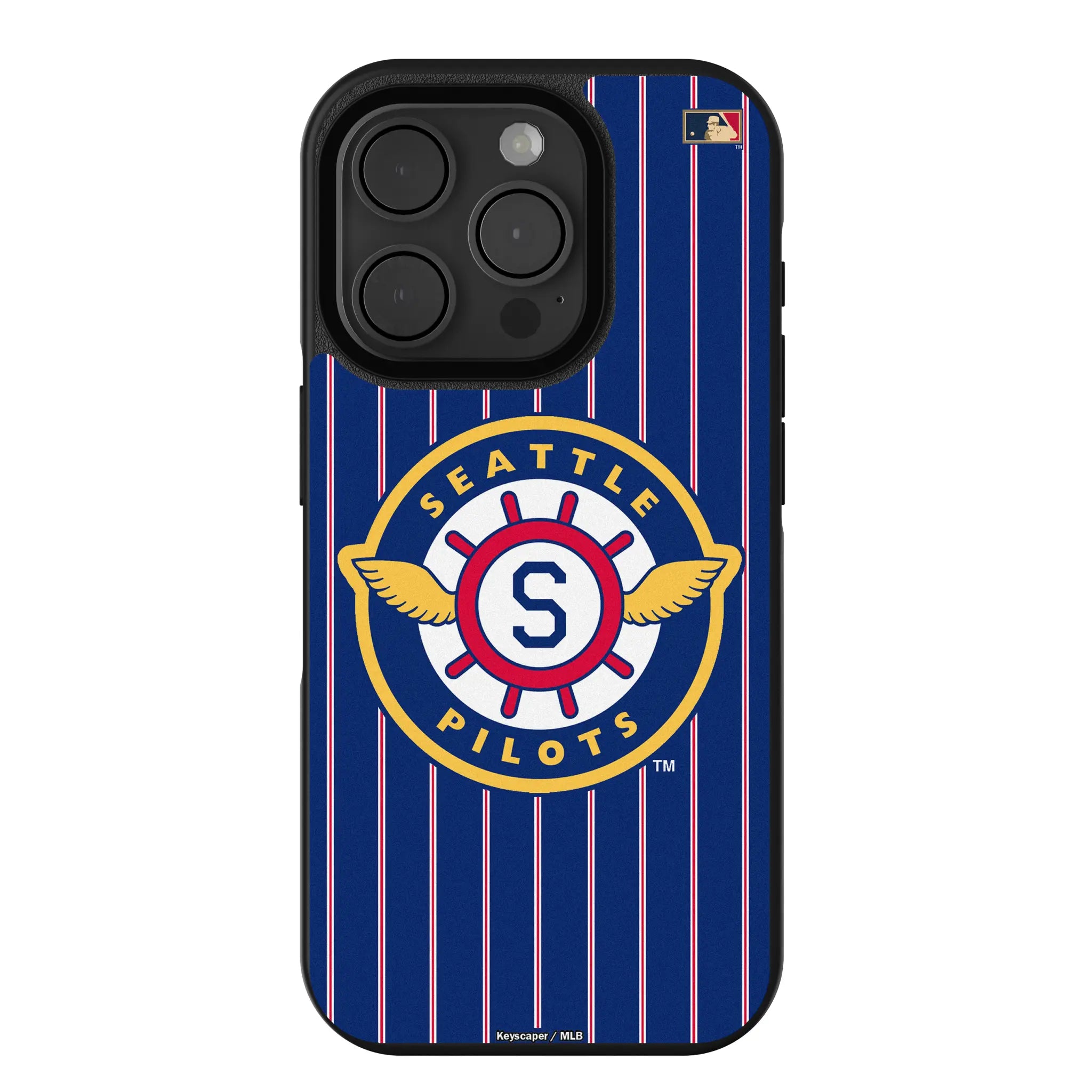 Seattle Pilots 1969 - Cooperstown Collection Pinstripe iPhone Bump Phone Case for Apple iPhone