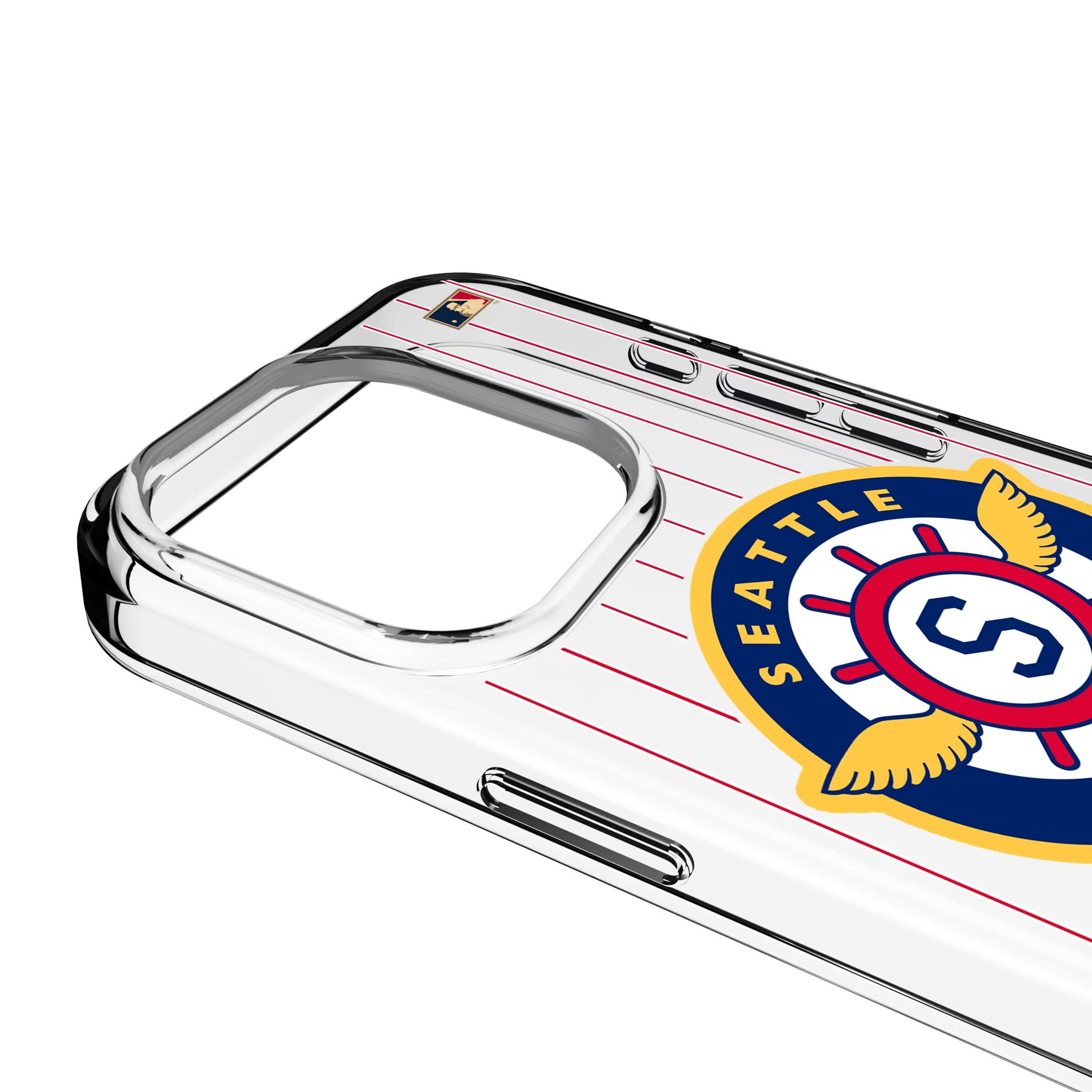Seattle Pilots 1969 - Cooperstown Collection Pinstripe iPhone Clear Phone Case for Apple iPhone - Detail