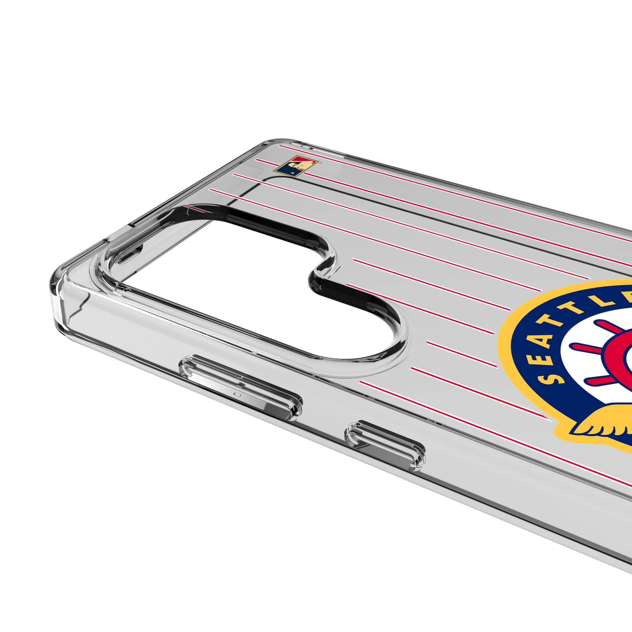 Seattle Pilots 1969 - Cooperstown Collection Pinstripe Galaxy Clear Phone Case for Samsung Galaxy - Detail