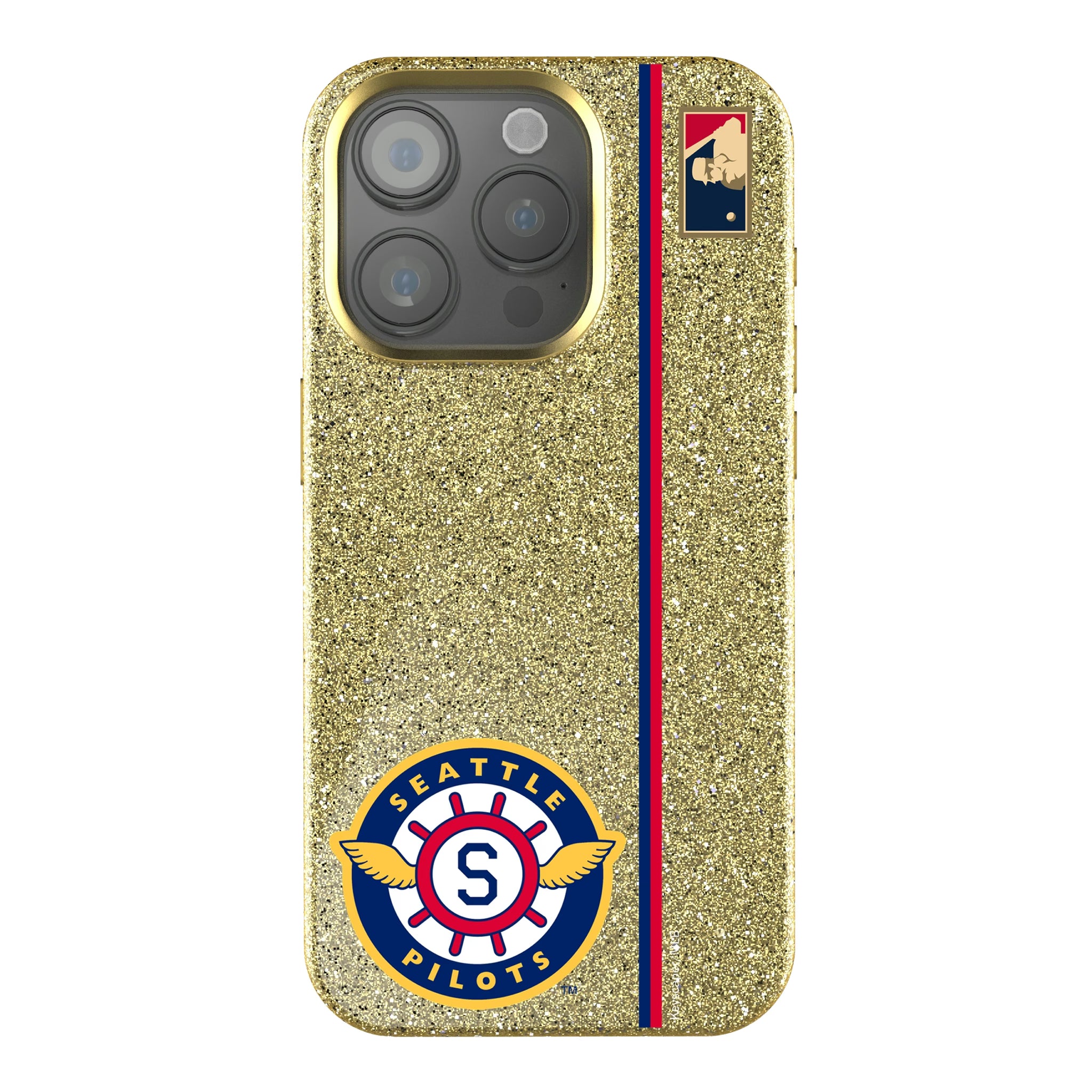 Seattle Pilots 1969 - Cooperstown Collection Sidebar iPhone Bling Phone Case for Apple iPhone
