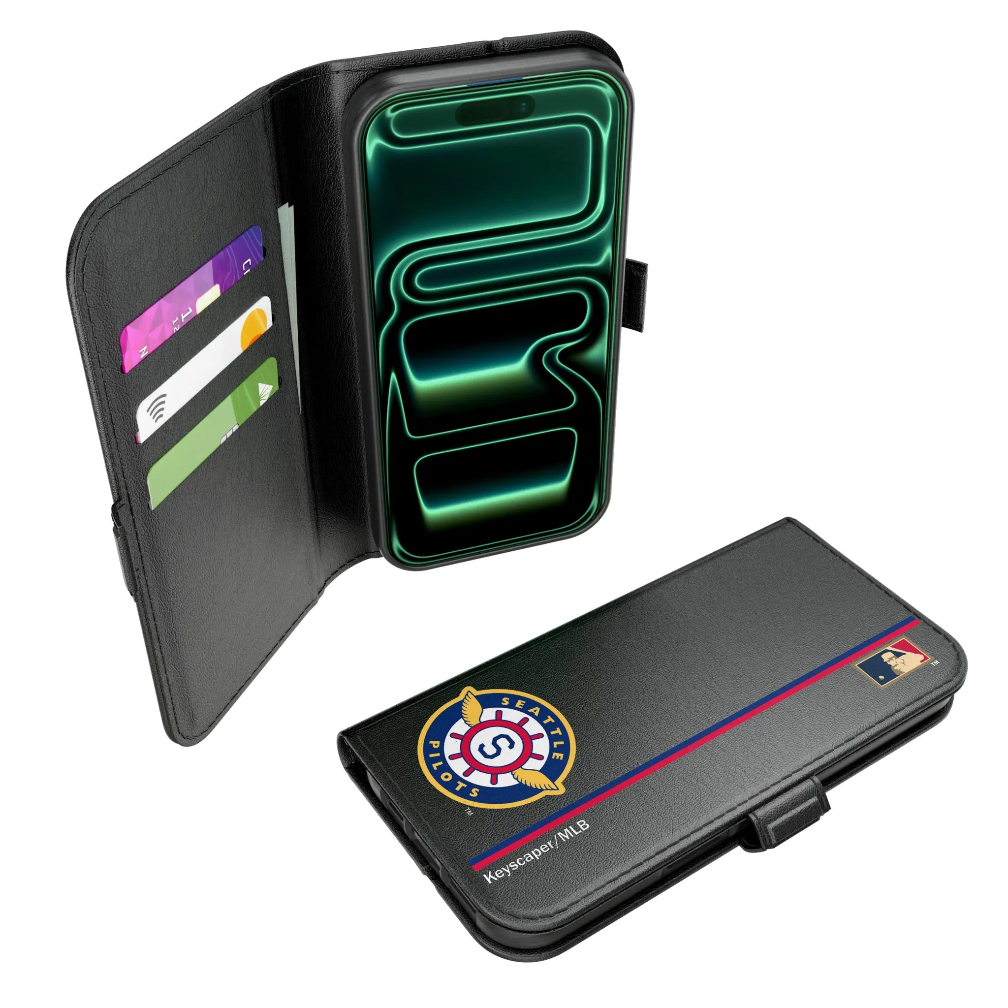 Seattle Pilots 1969 - Cooperstown Collection Sidebar iPhone Folio Phone Case for Apple iPhone#Device_iPhone 17
