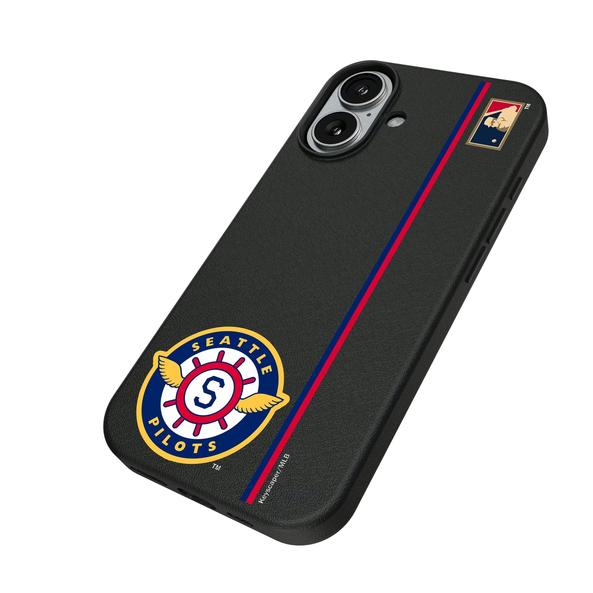 Seattle Pilots 1969 - Cooperstown Collection Sidebar iPhone MagSafe Compatible Phone Case for Apple iPhone - Isometric View#Device_iPhone 17