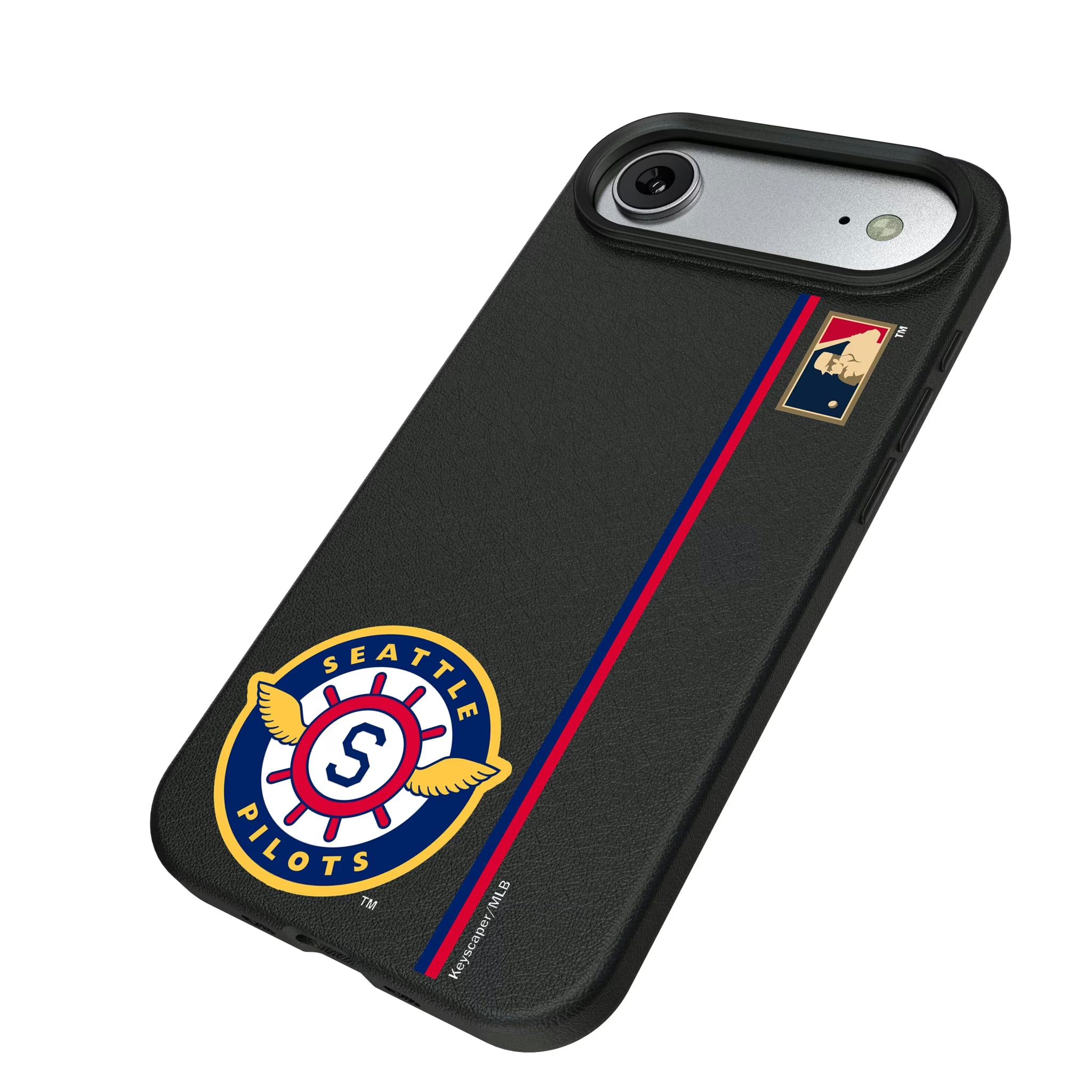 Seattle Pilots 1969 - Cooperstown Collection Sidebar iPhone MagSafe Compatible Phone Case for Apple iPhone - Isometric View#Device_iPhone Air