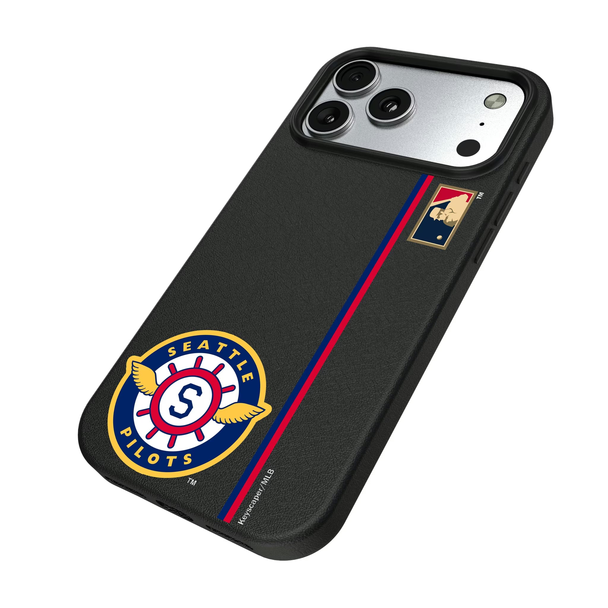 Seattle Pilots 1969 - Cooperstown Collection Sidebar iPhone MagSafe Compatible Phone Case for Apple iPhone - Isometric View#Device_iPhone 17 Pro Max