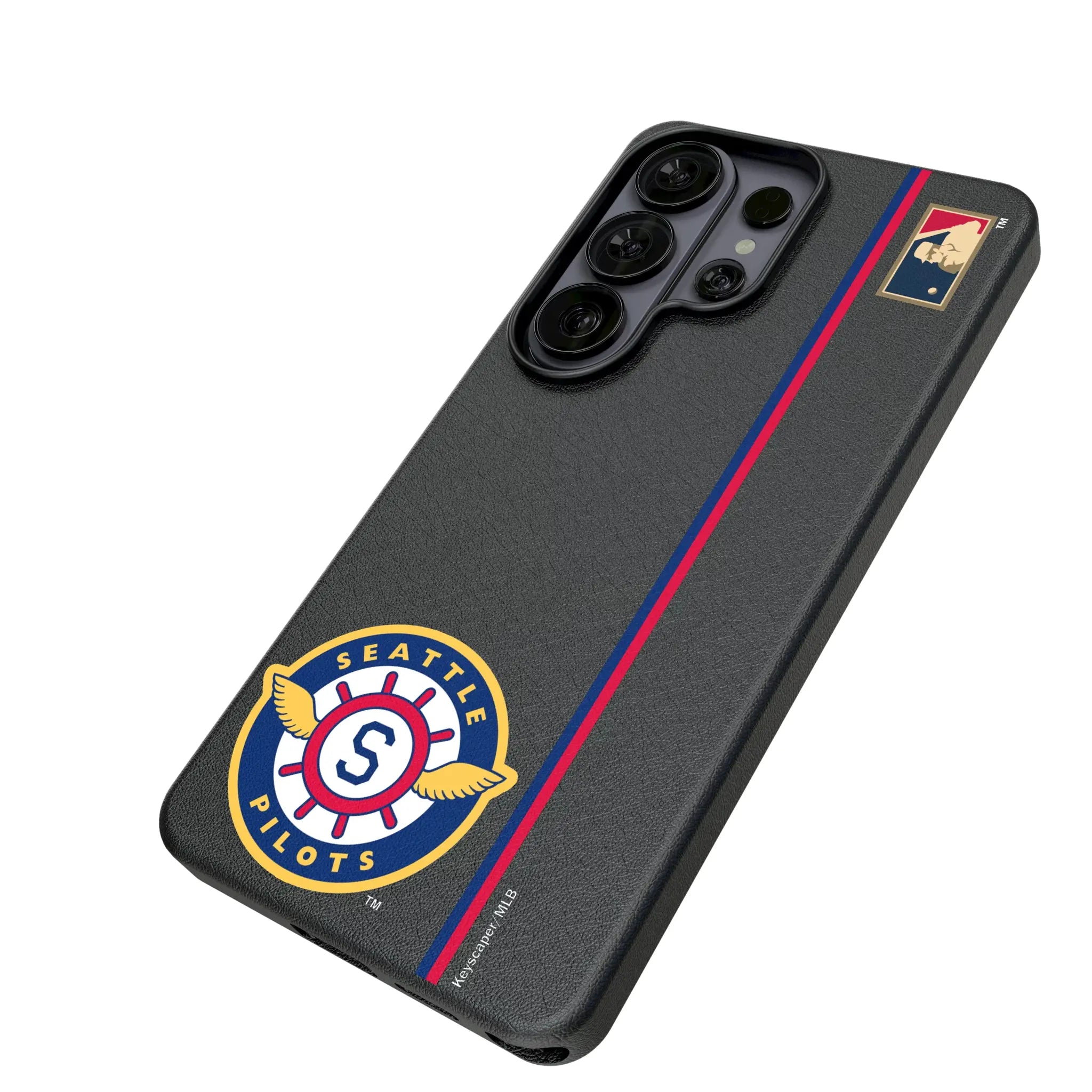 Seattle Pilots 1969 - Cooperstown Collection Sidebar Galaxy MagSafe Compatible Phone Case for Samsung Galaxy - Isometric View#Device_Galaxy S26 Ultra