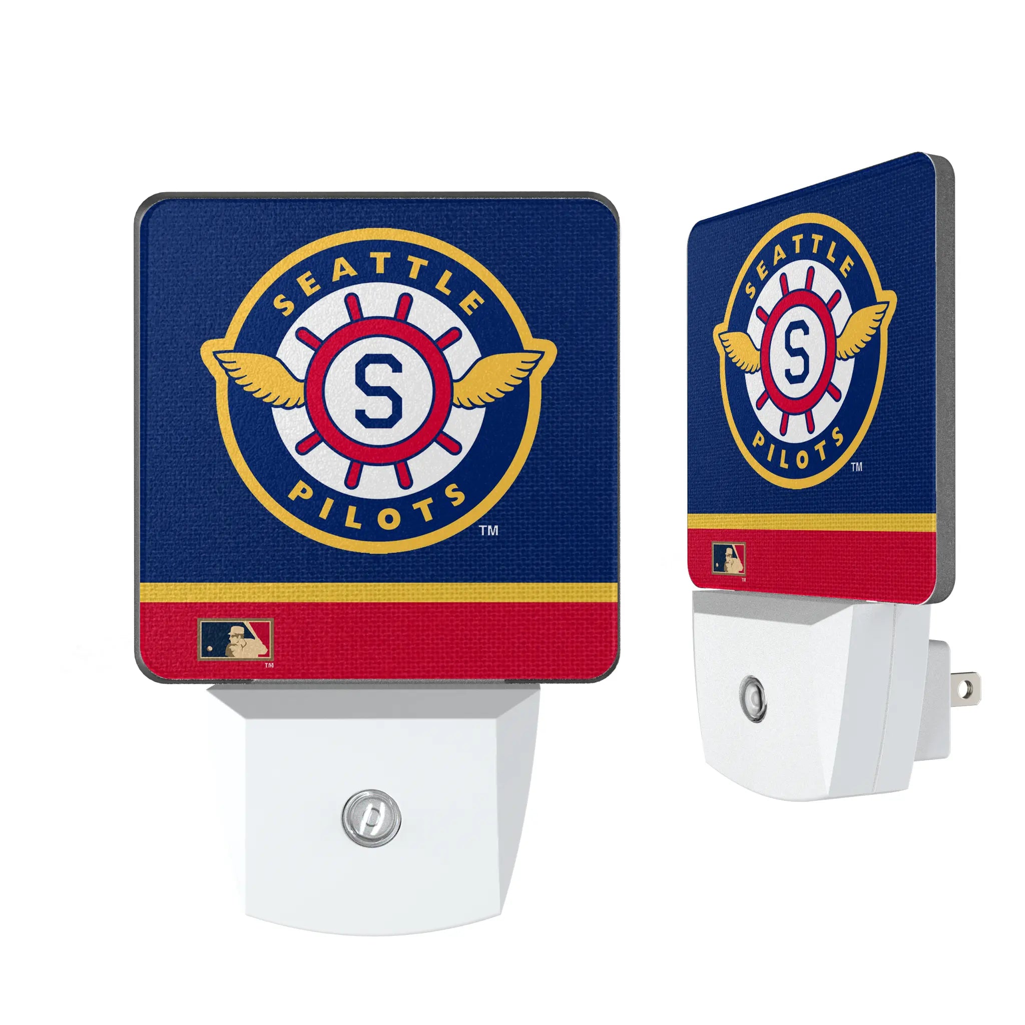 Seattle Pilots 1969 - Cooperstown Collection Stripe Night Light 2-Pack