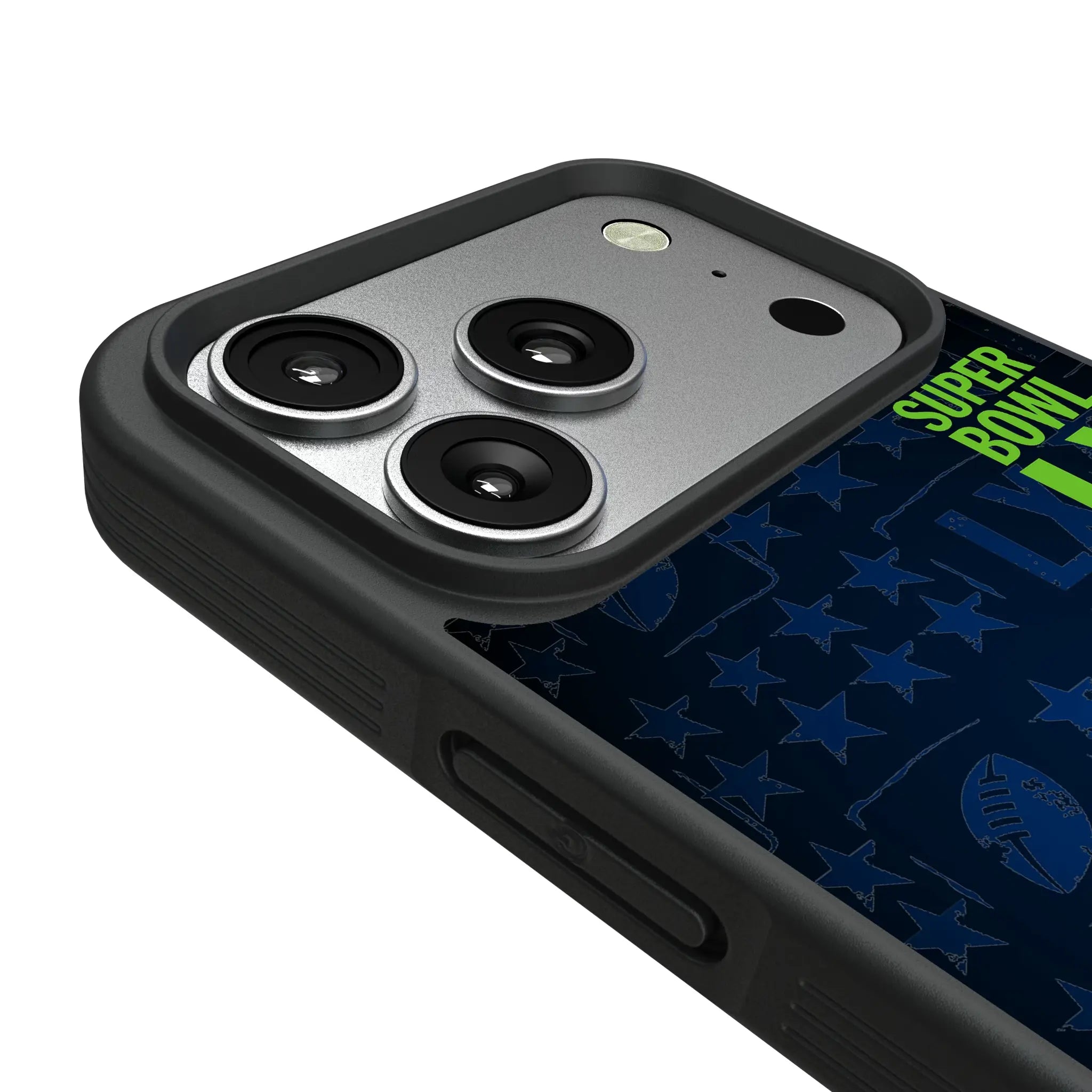 Seattle Seahawks 2026 Super Bowl iPhone Bump Phone Case for Apple iPhone - Detail#Device_iPhone 17 Pro