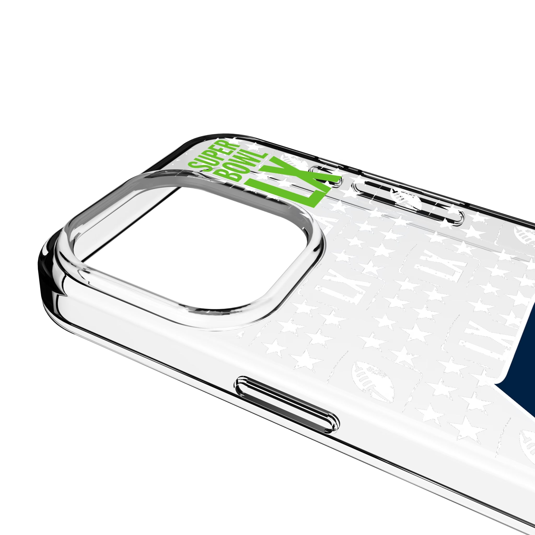 Seattle Seahawks 2026 Super Bowl iPhone Clear Phone Case for Apple iPhone - Detail