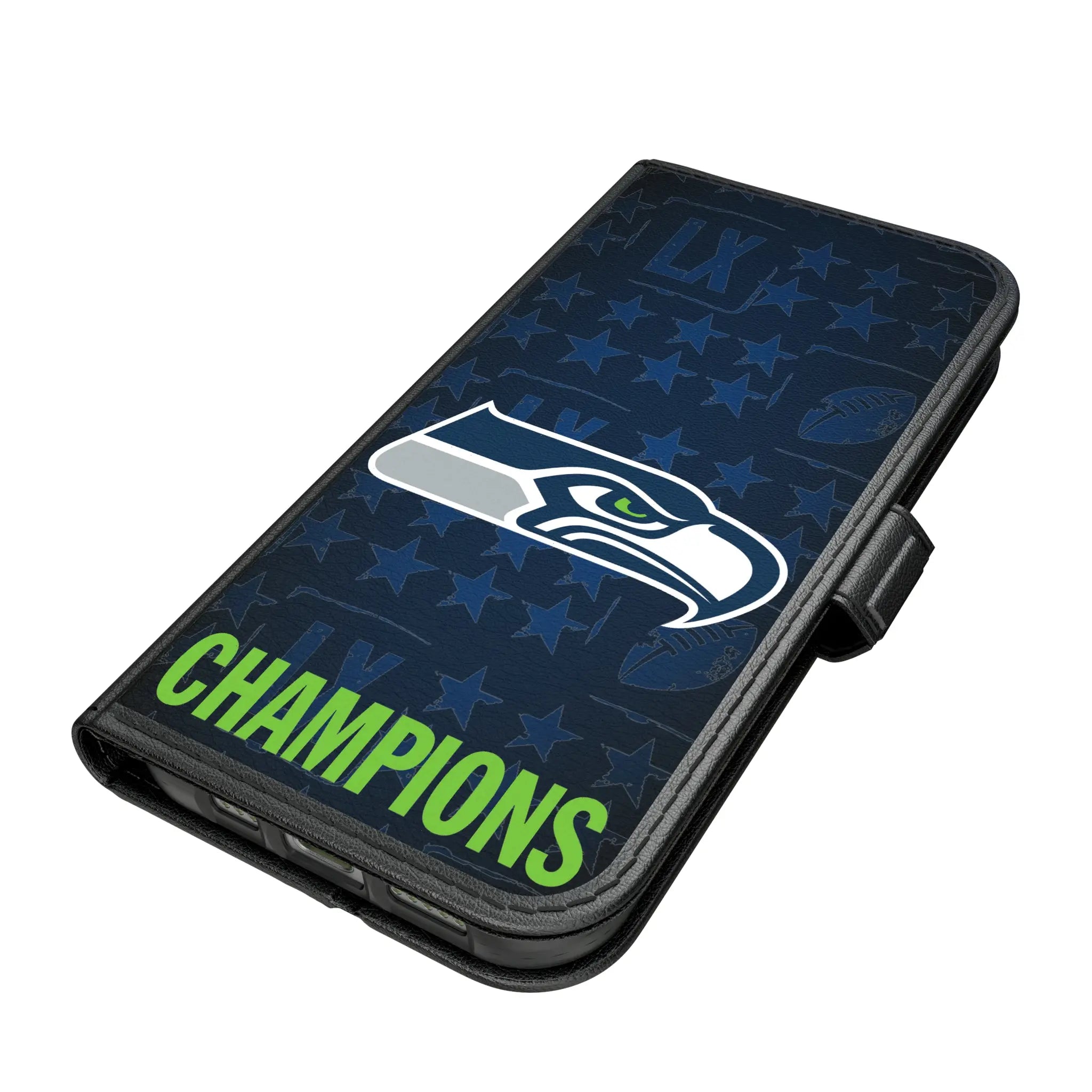 Seattle Seahawks 2026 Super Bowl iPhone Folio Phone Case for Apple iPhone#Device_iPhone 17