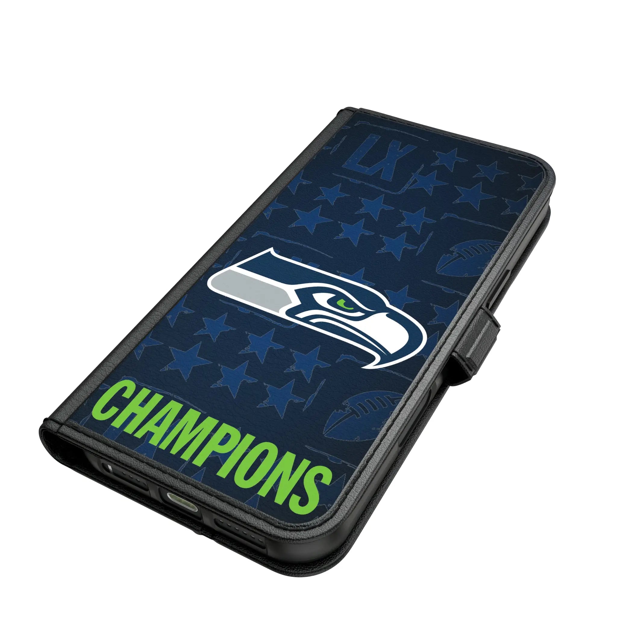 Seattle Seahawks 2026 Super Bowl iPhone Folio Phone Case for Apple iPhone#Device_iPhone 17 Pro Max