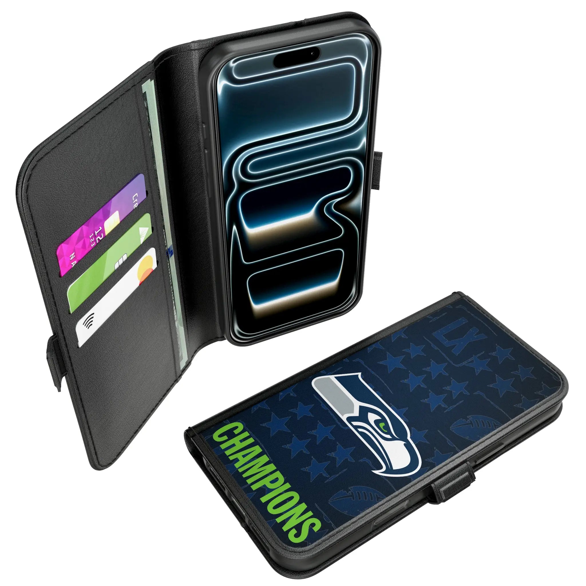 Seattle Seahawks 2026 Super Bowl iPhone Folio Phone Case for Apple iPhone#Device_iPhone 17 Pro Max