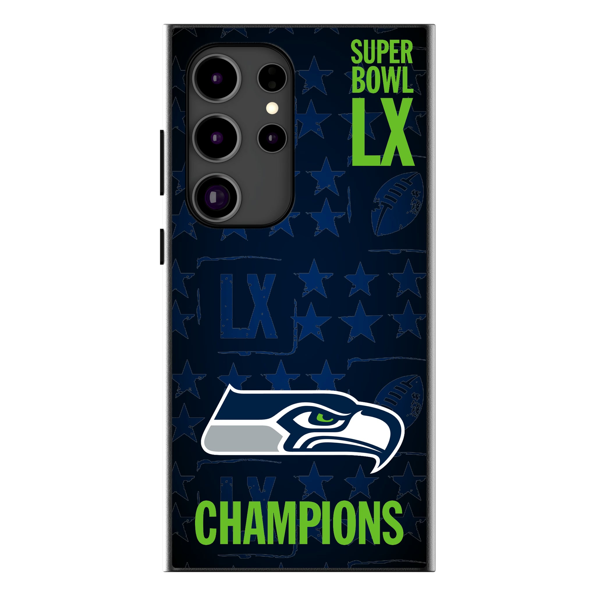 Seattle Seahawks 2026 Super Bowl Galaxy MagSafe Compatible Phone Case for Samsung Galaxy