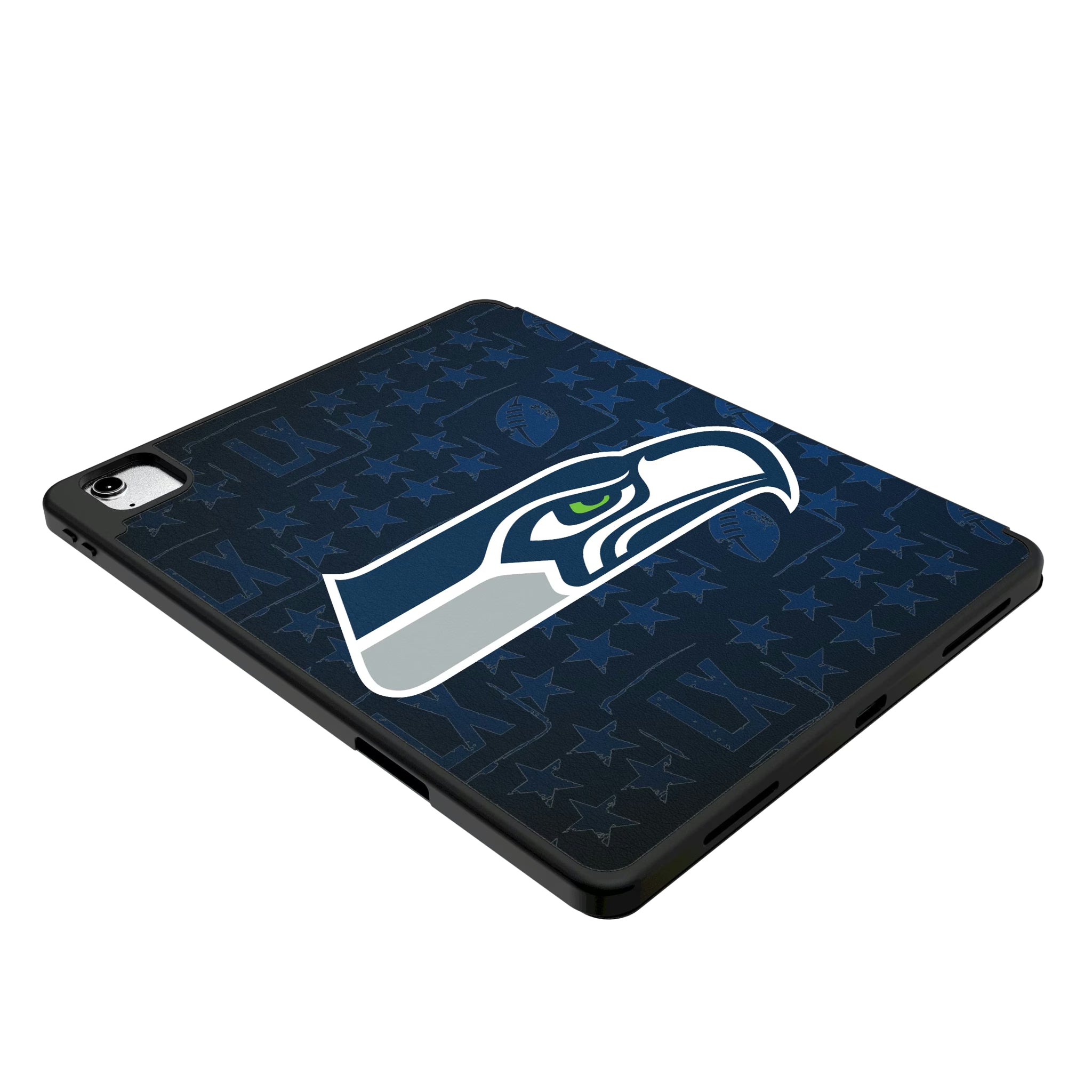 Seattle Seahawks 2026 Super Bowl iPad Tablet Case for Apple iPad - Isometric View